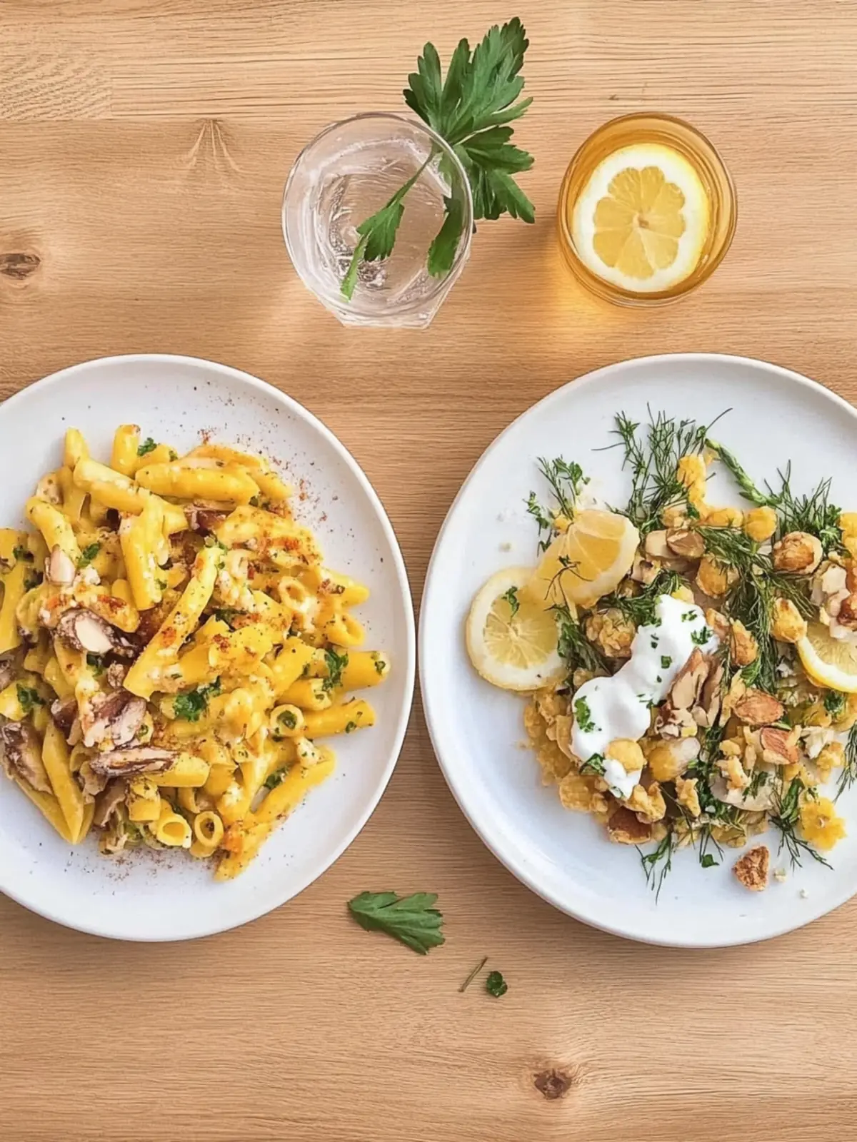 Spätzle mit Spiegelei und Rucola