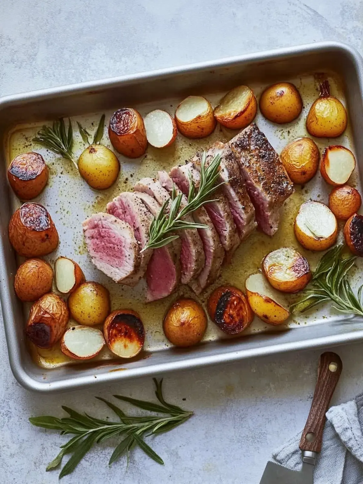 Lamm mit Süßkartoffeln und Birne