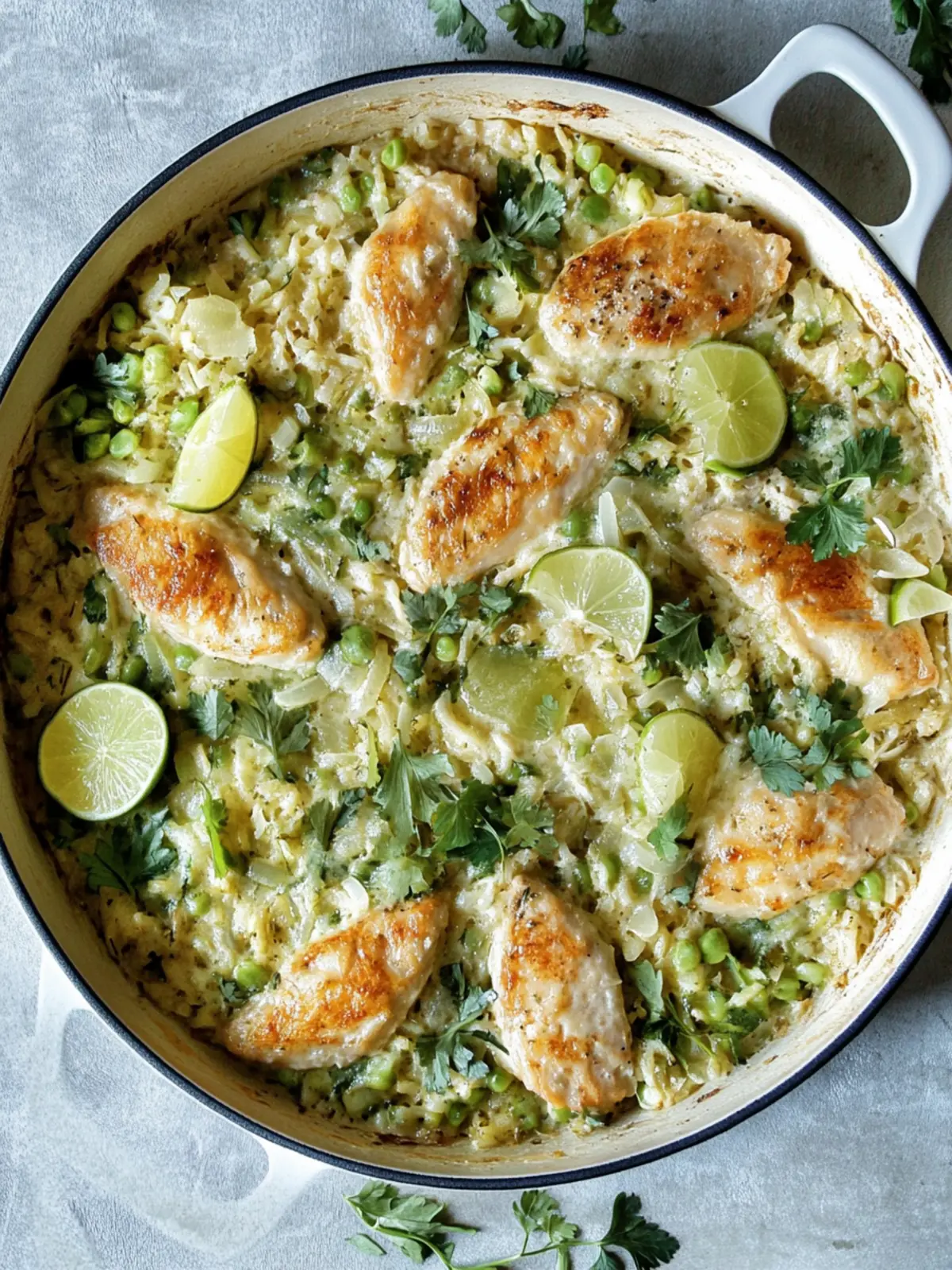 Überbackenes Hähnchen mit Käse und Reis