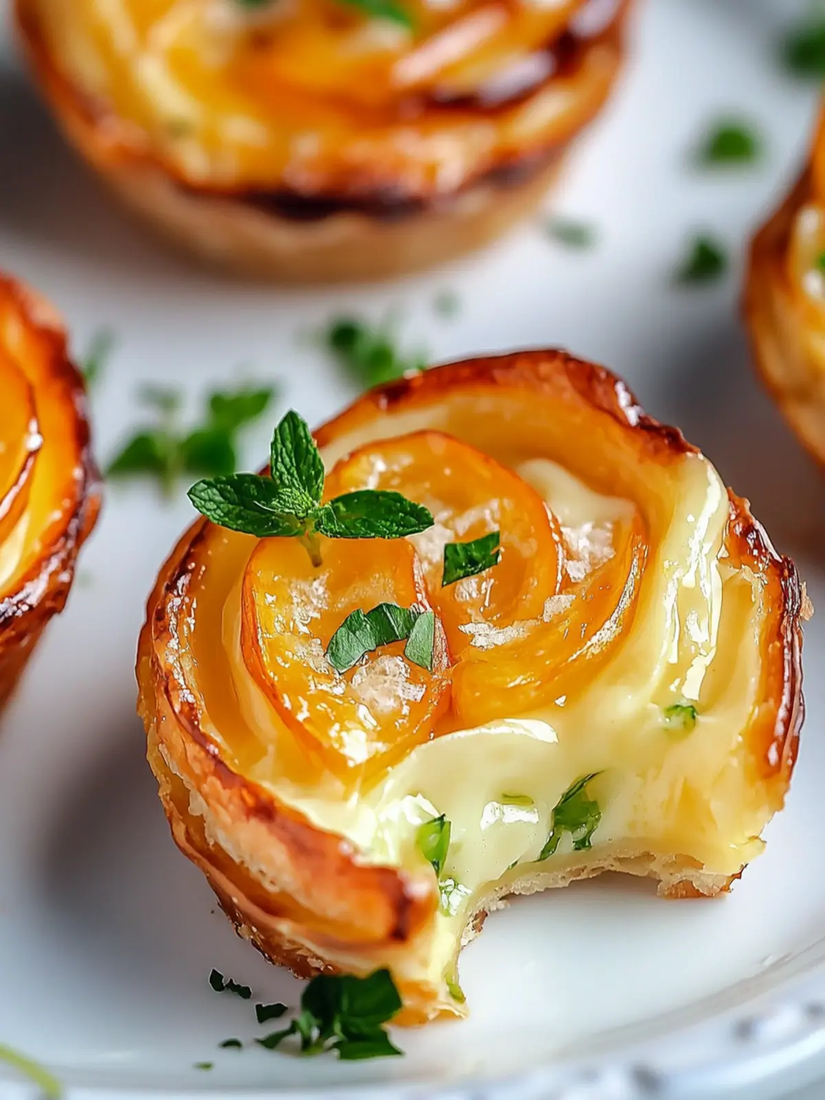 Umgedrehte Brie-Häppchen – Weihnachtsvorspeise