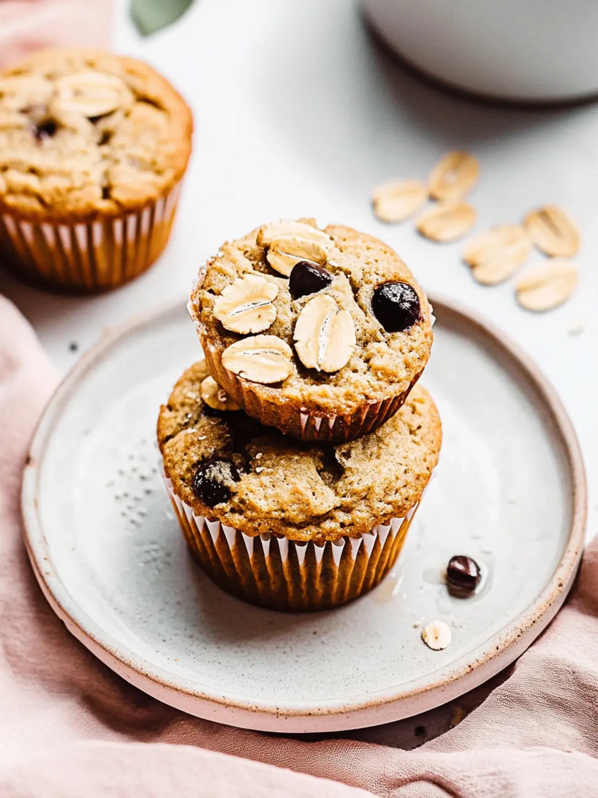 Bananen-Haferflocken-Muffins