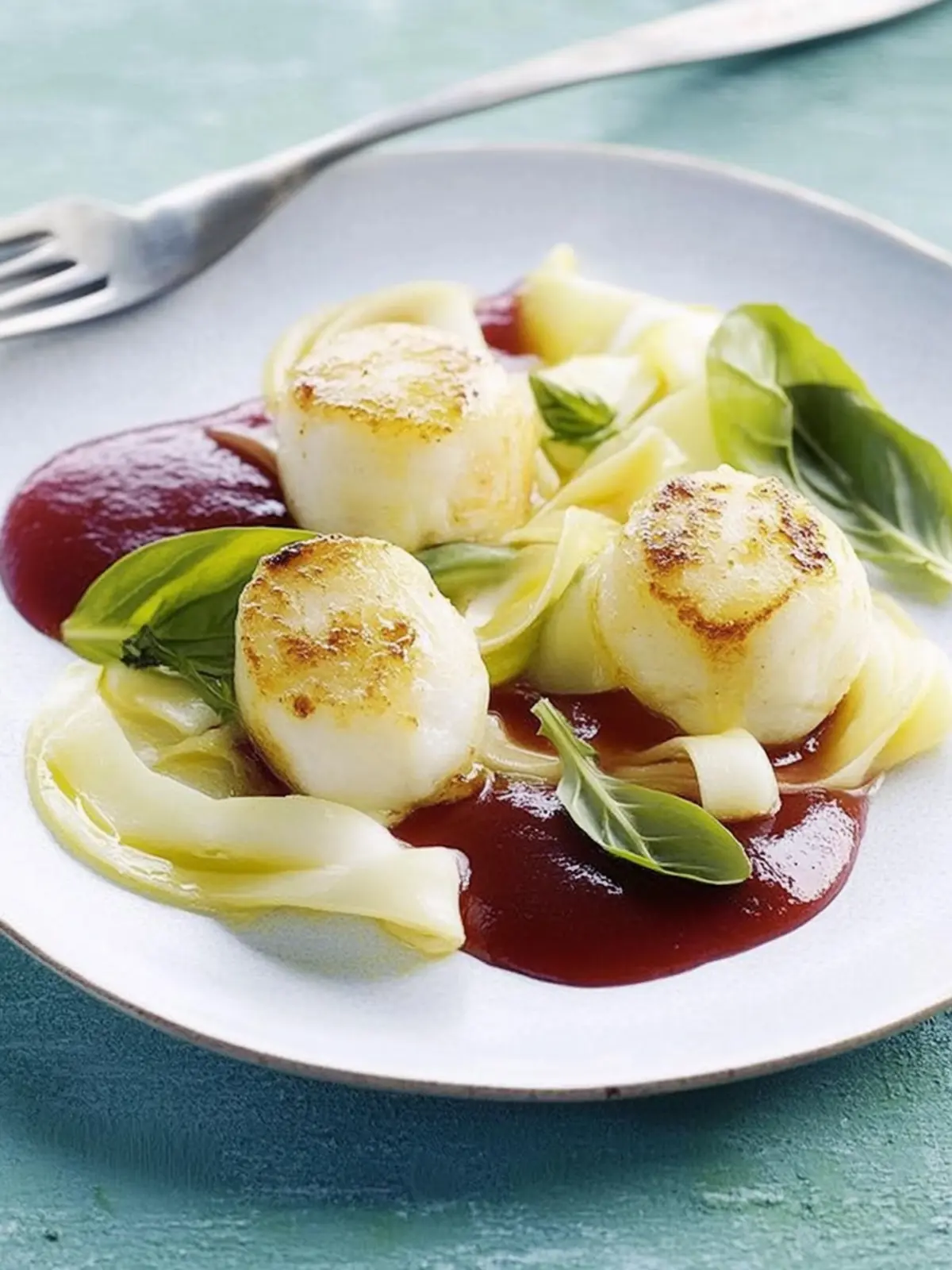 Potato-Cheese-Dumpling with Cranberry Sauce