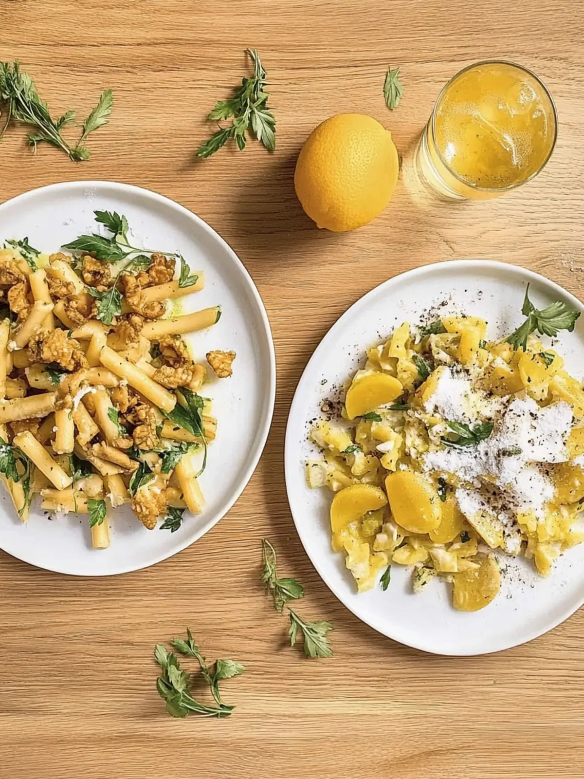 Spätzli mit Spiegelei und Rucola
