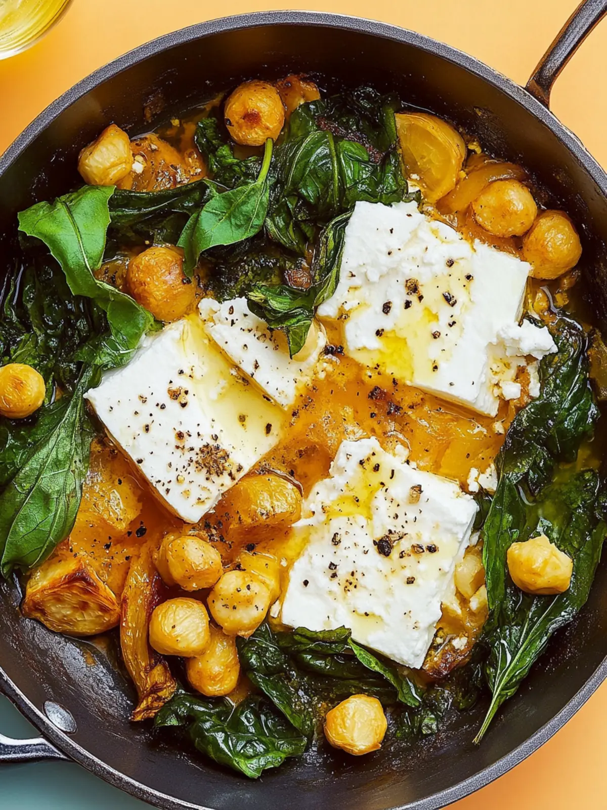 Baked Feta and Vegetables with Lemon Yogurt