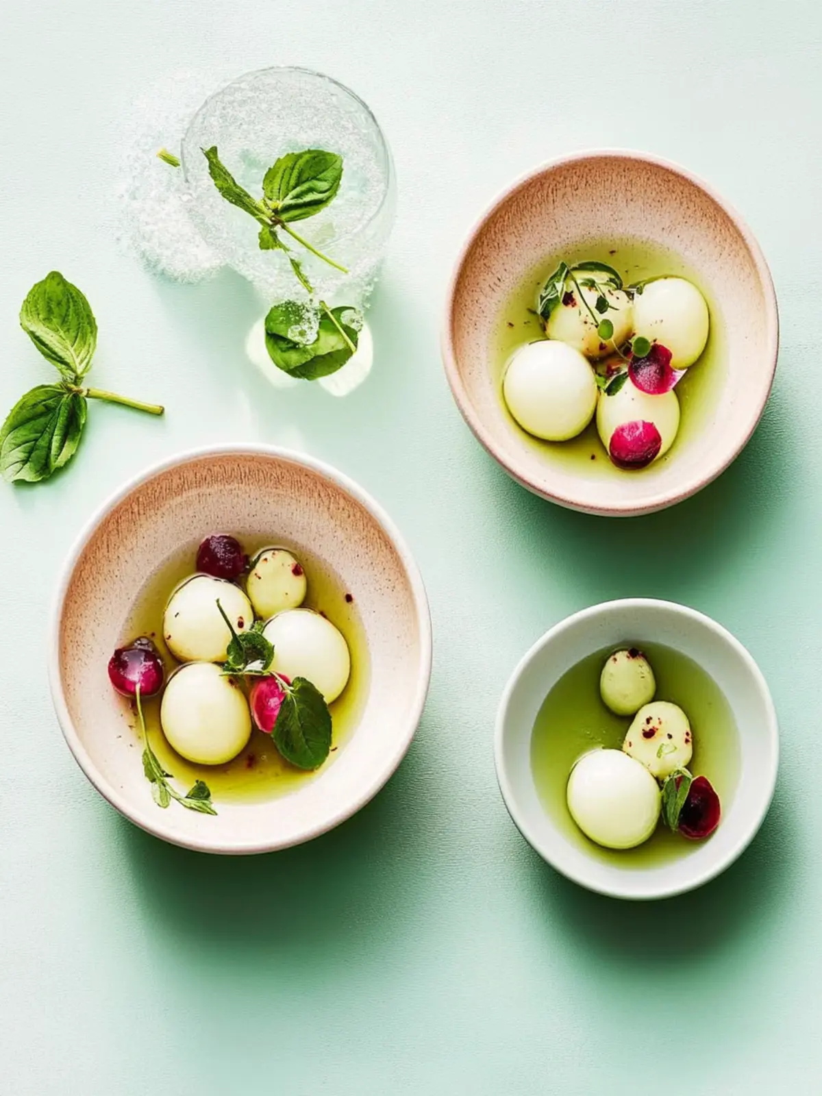 Marinierter Kohlrabi mit Bärlauchöl