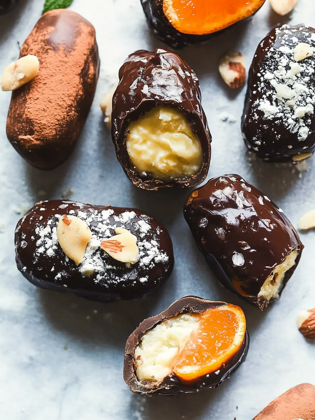 Gefüllte Datteln mit Mandel-Joy-Füllung