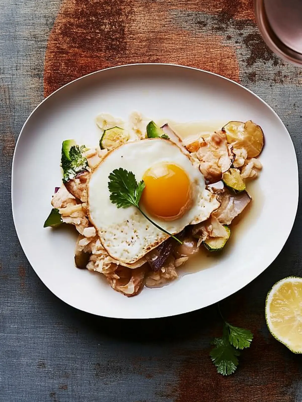 Fried Rice with Chicken and Egg