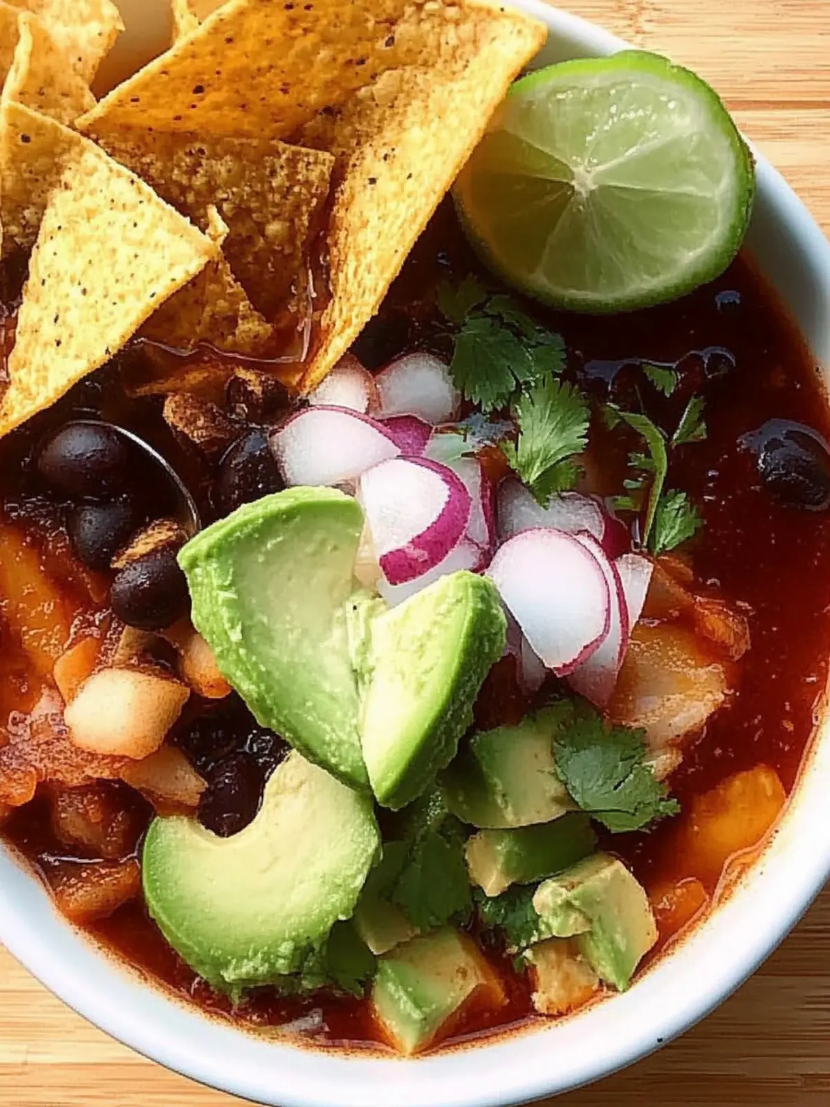 Vegane Tortillasuppe