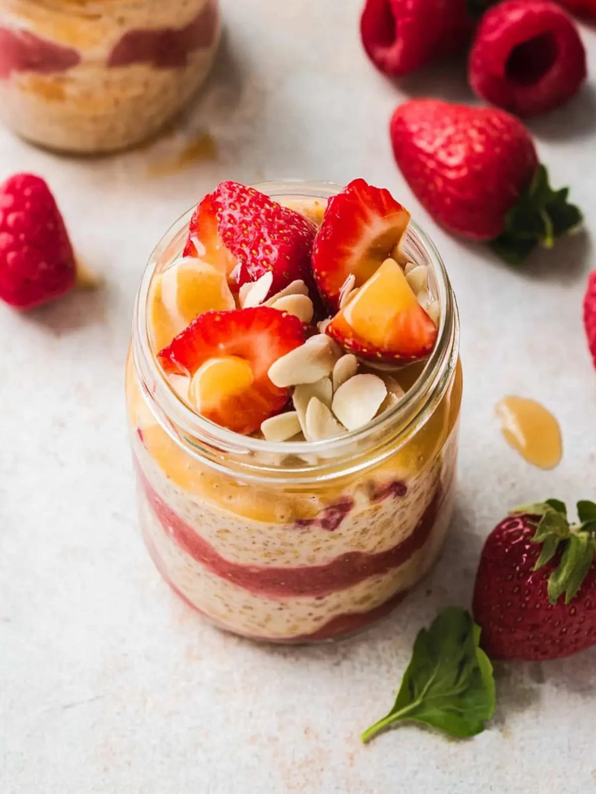 Gesunde Über-Nacht-Haferflocken