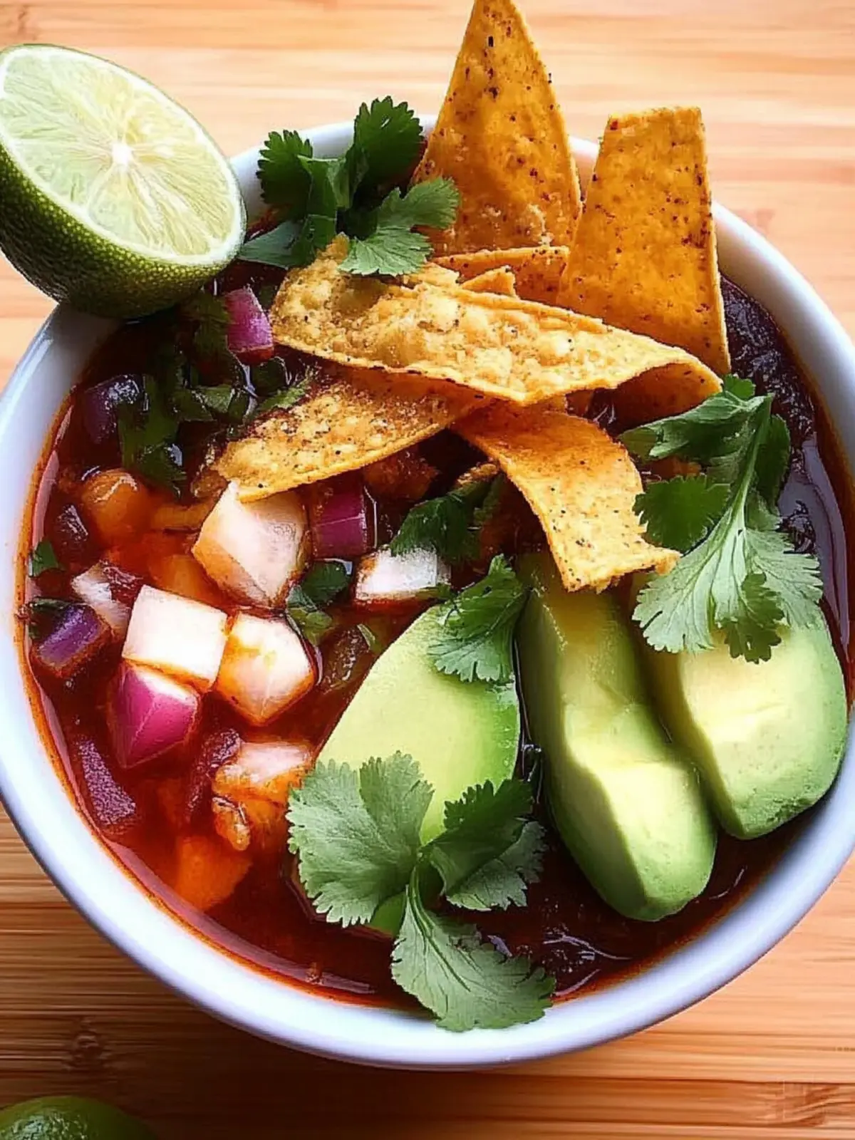 Vegane Tortillasuppe