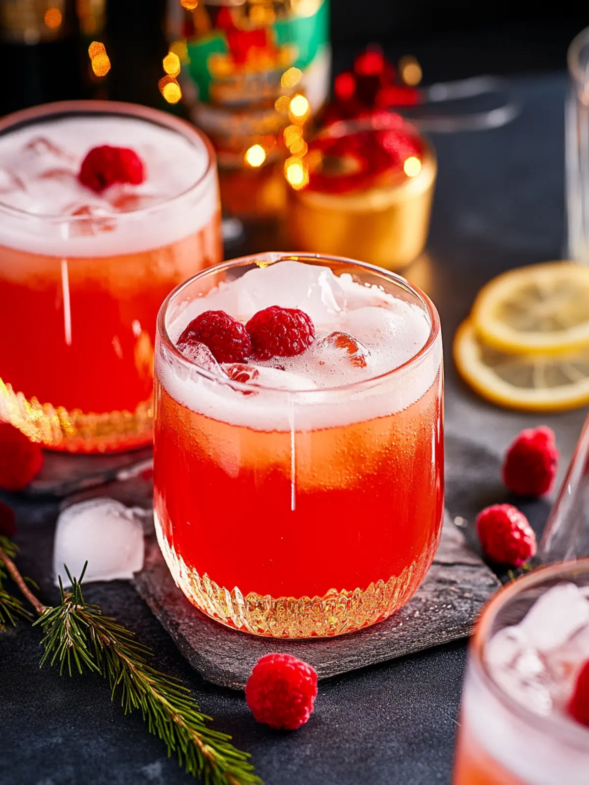 alkoholhaltiger Sorbet-Punsch