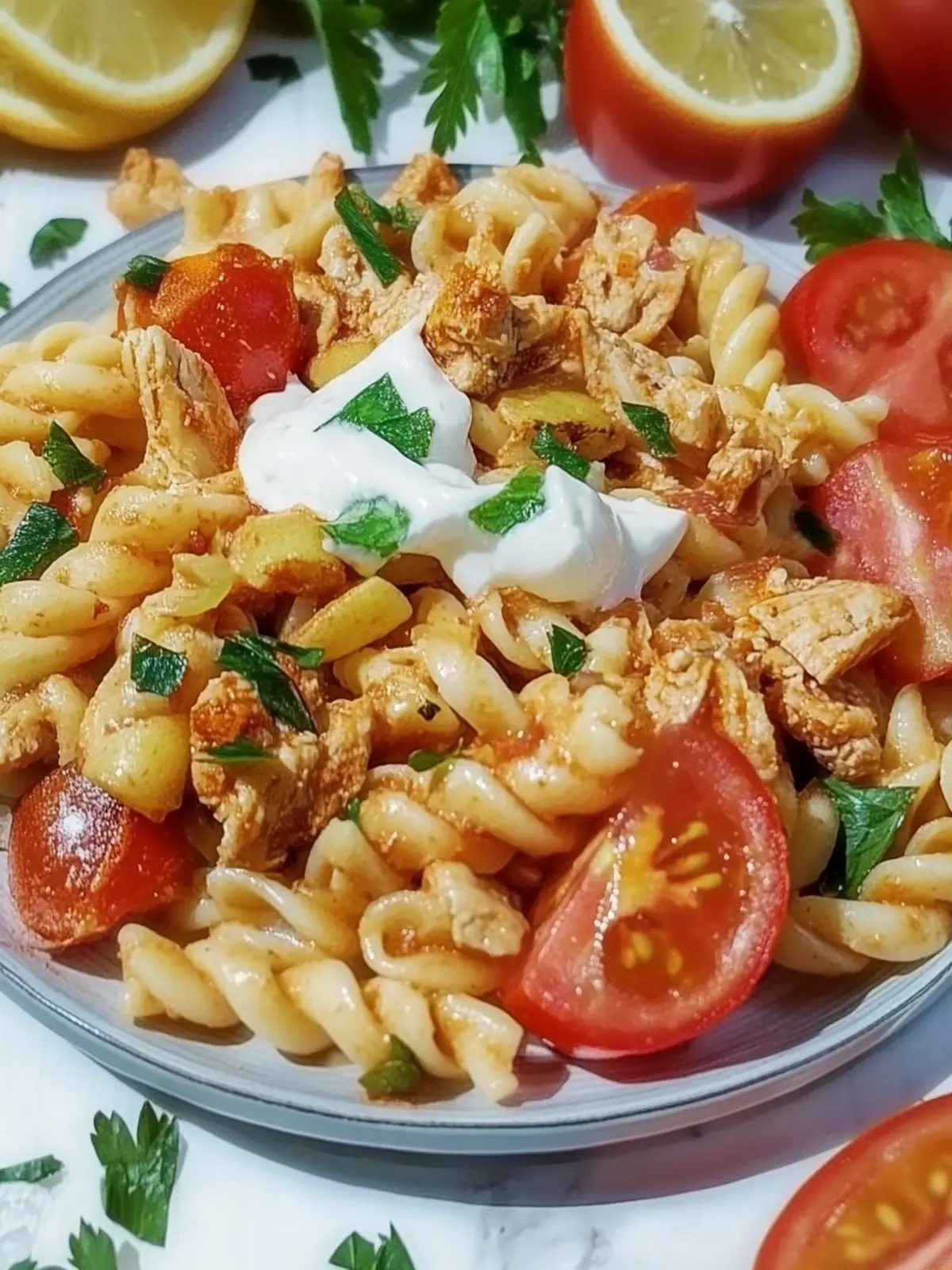 Döner Pasta Rezept – mit Joghurt und Paprikabutter
