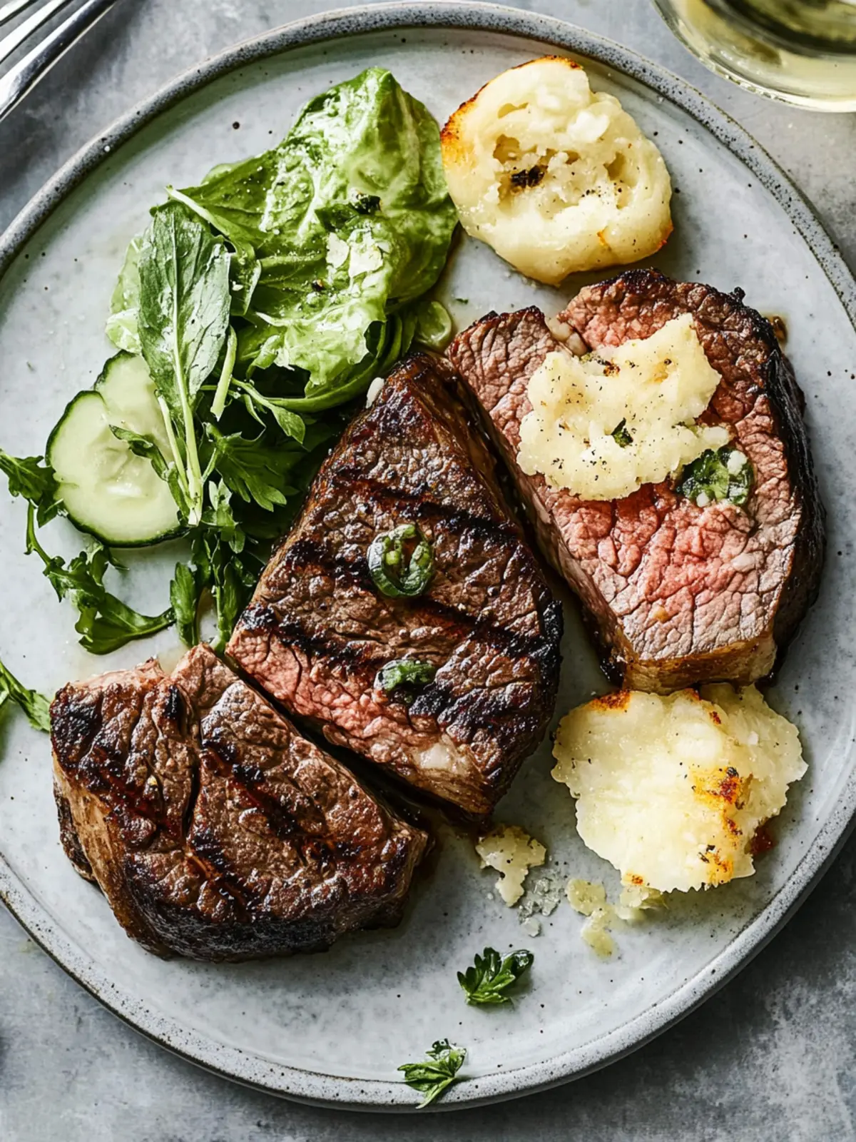 Steak aus der Heißluftfritteuse