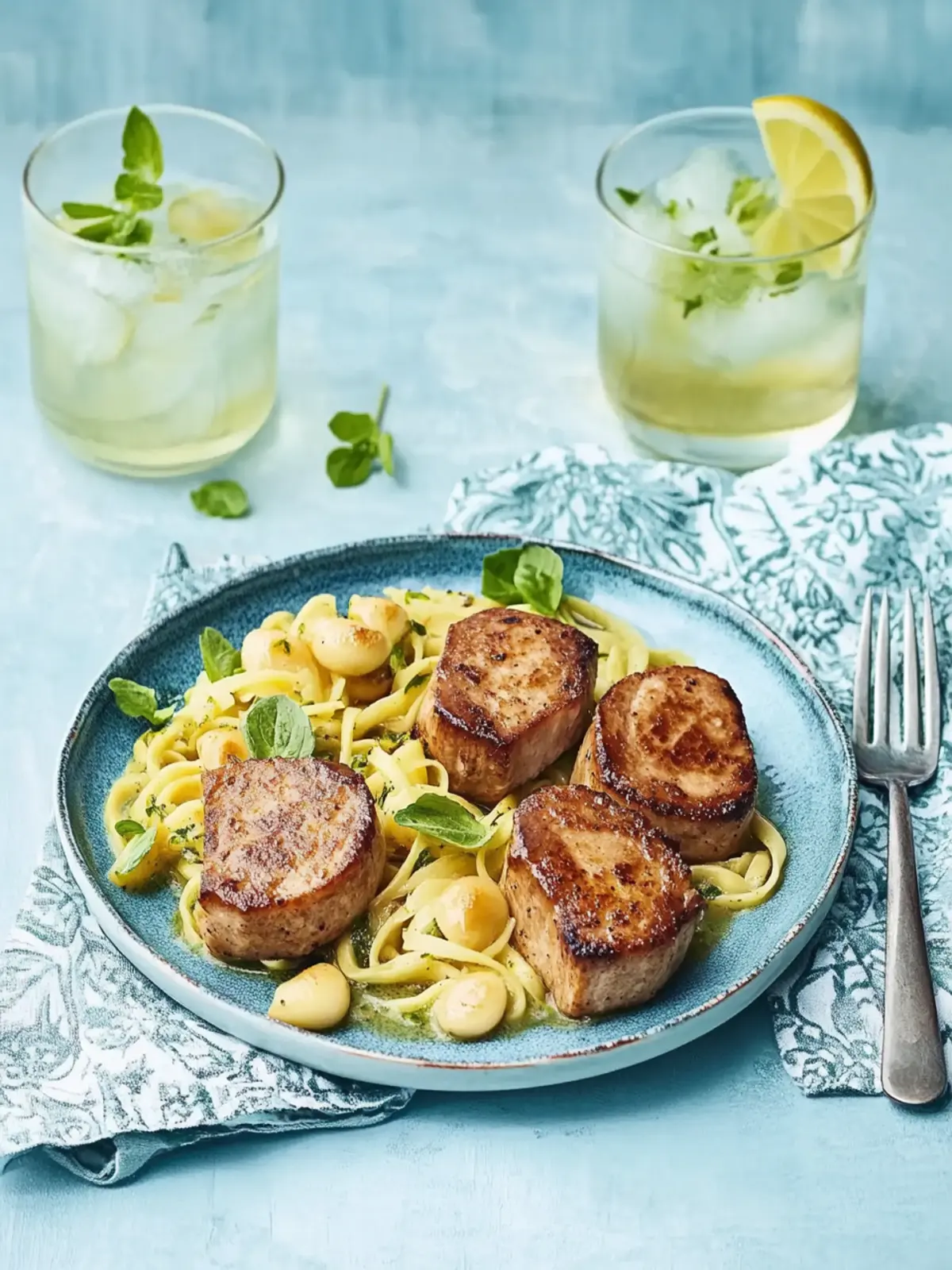 Schweinemedaillons in Pilzrahm zu Spätzle