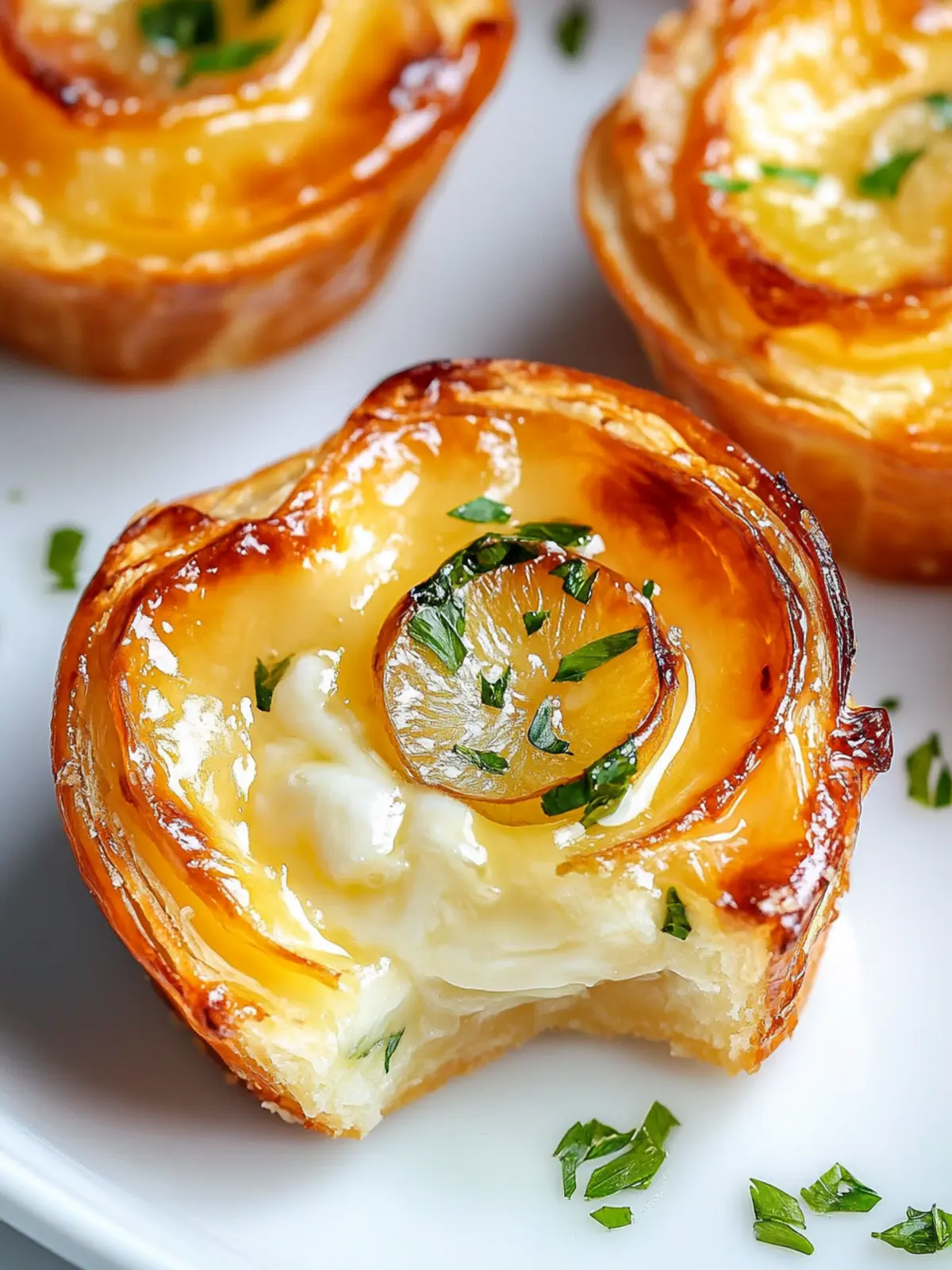 Umgedrehte Brie-Häppchen – Weihnachtsvorspeise