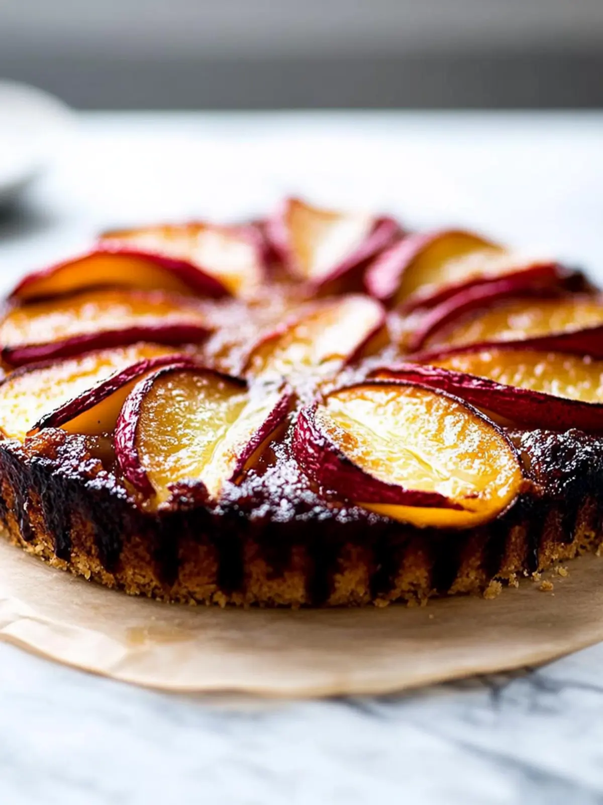 Olivenöl-Pflaumenkuchen