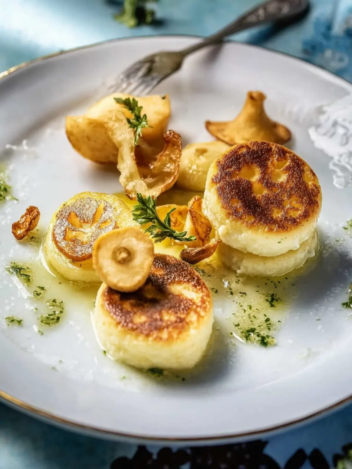 Kartoffel-Tätschli mit Bergfichte