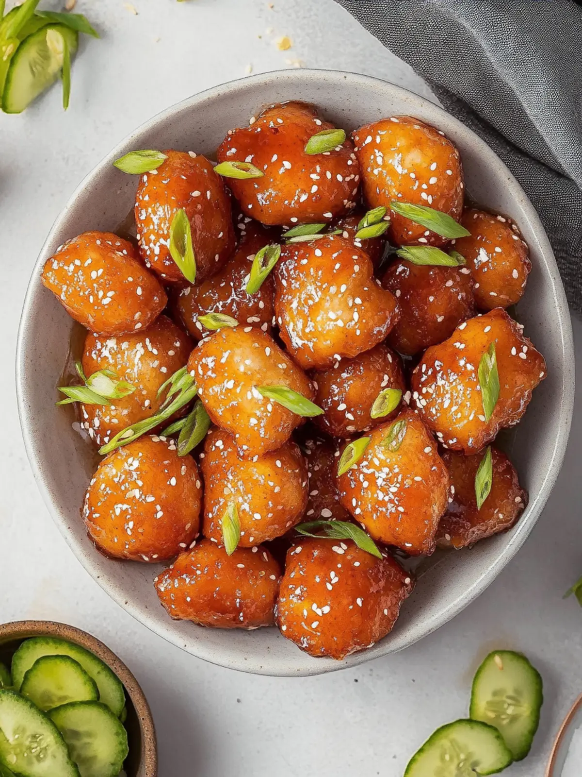 Hähnchenhäppchen mit Honig