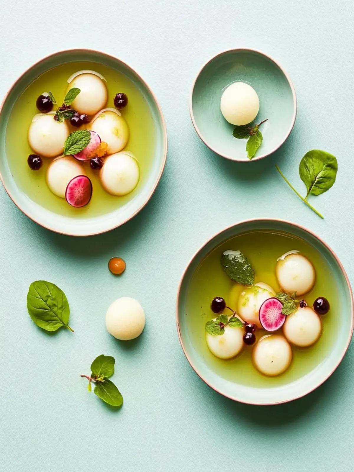 Marinierter Kohlrabi mit Bärlauchöl