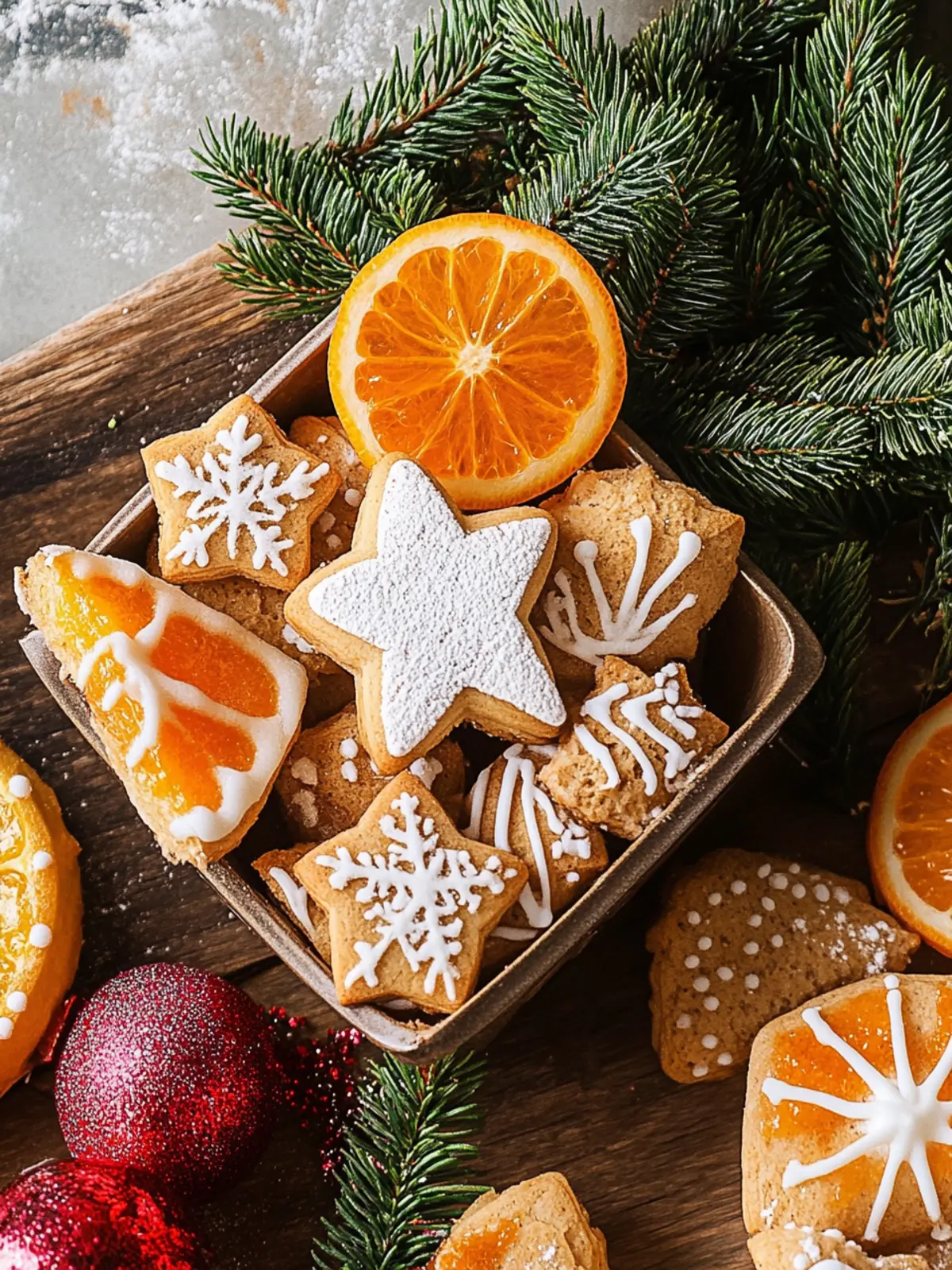 Rezept für Lebkuchen-Weihnachtsplätzchen mit Zuckergussverzierung