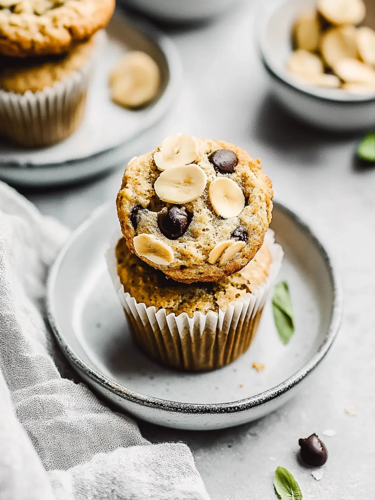 Bananen-Haferflocken-Muffins