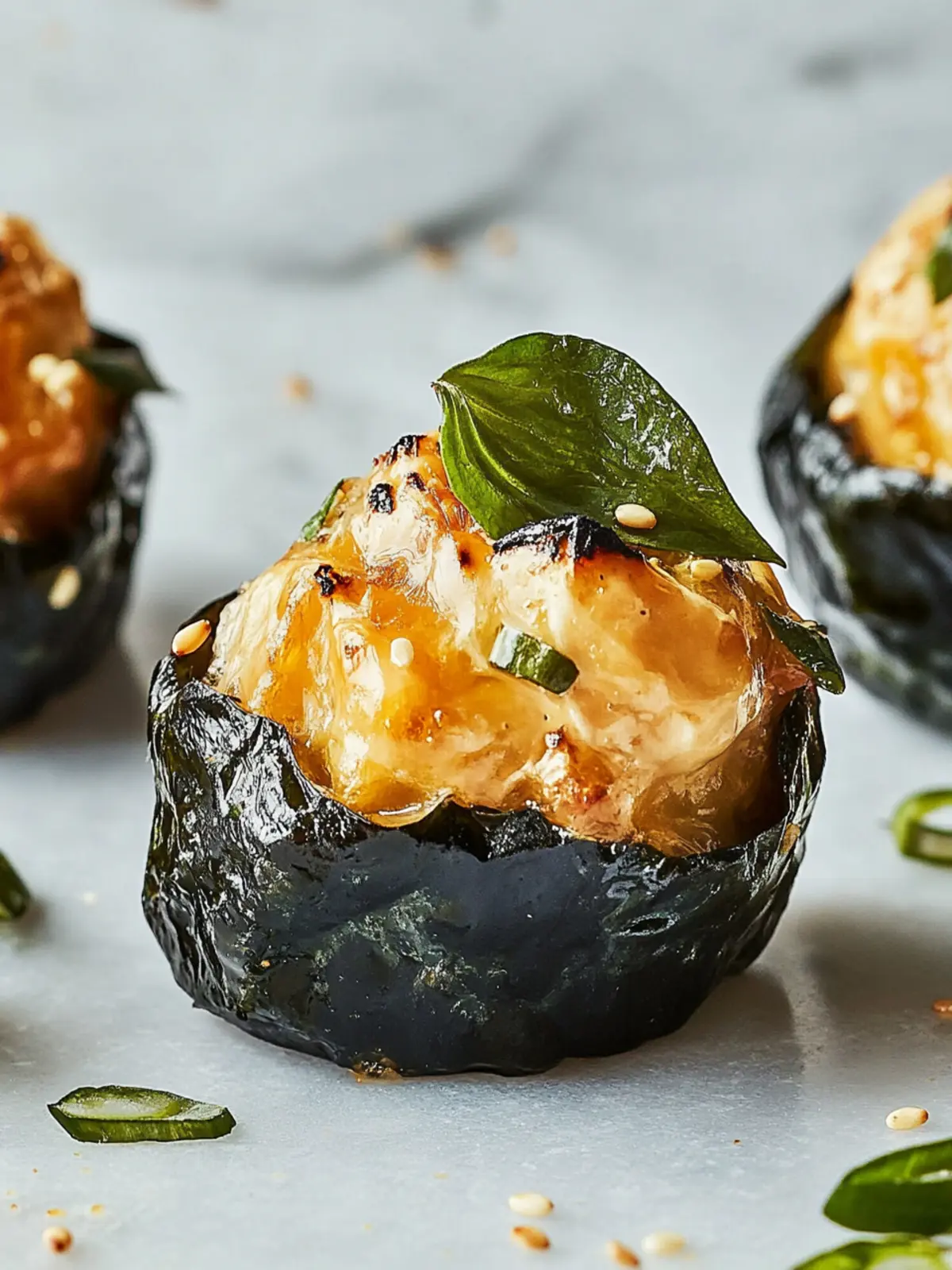 Baked Salmon Sushi Muffins - Festive Appetizer for New Year's Eve