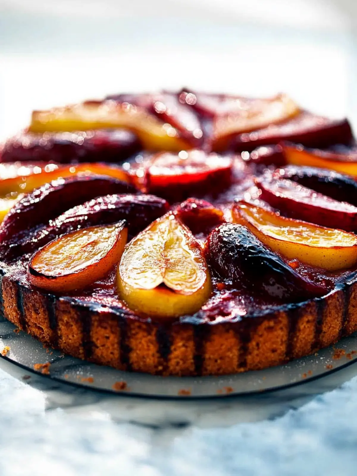 Olivenöl-Pflaumenkuchen