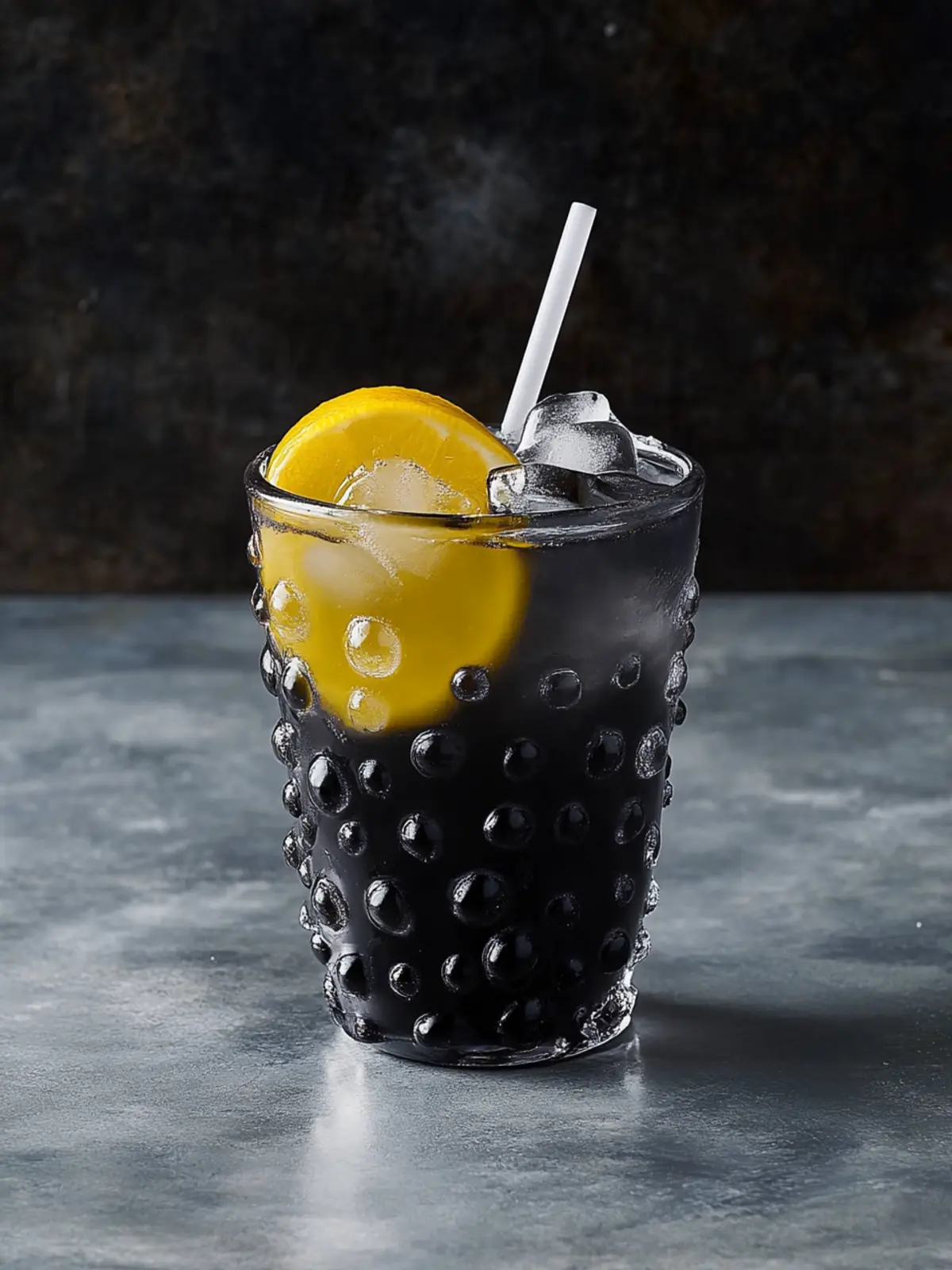Schwarze Holzkohle-Limonade – alkoholfreie Neujahrscocktails