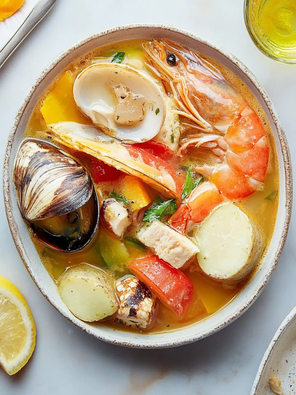 Klassische französische Bouillabaisse mit Rouille