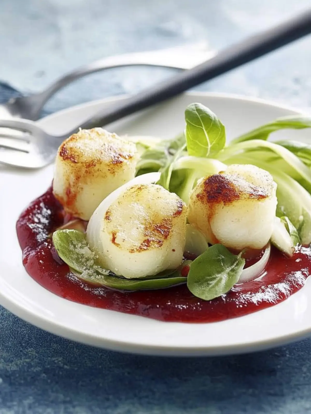 Potato-Cheese-Dumpling with Cranberry Sauce