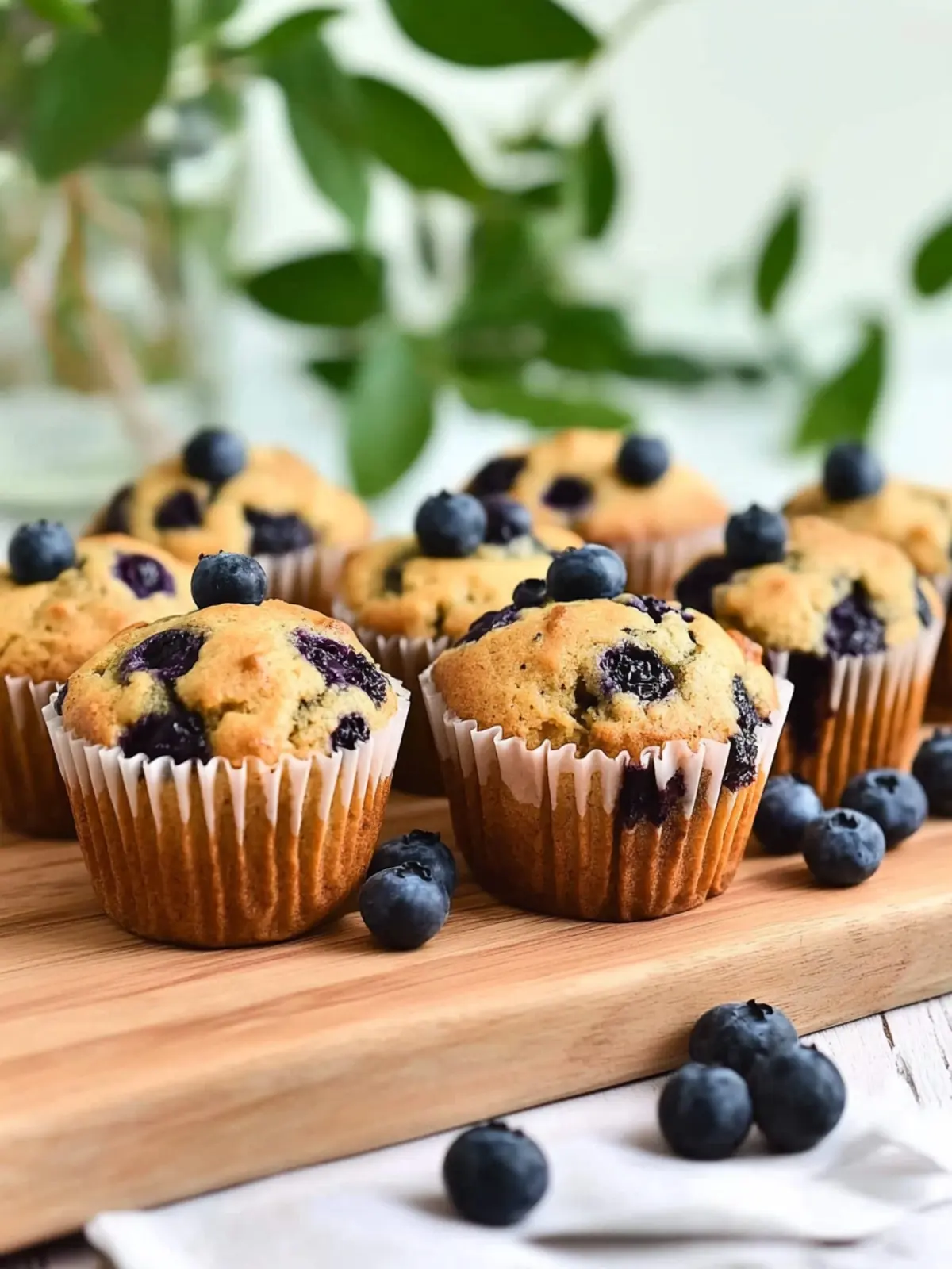 Vegane Blaubeermuffins
