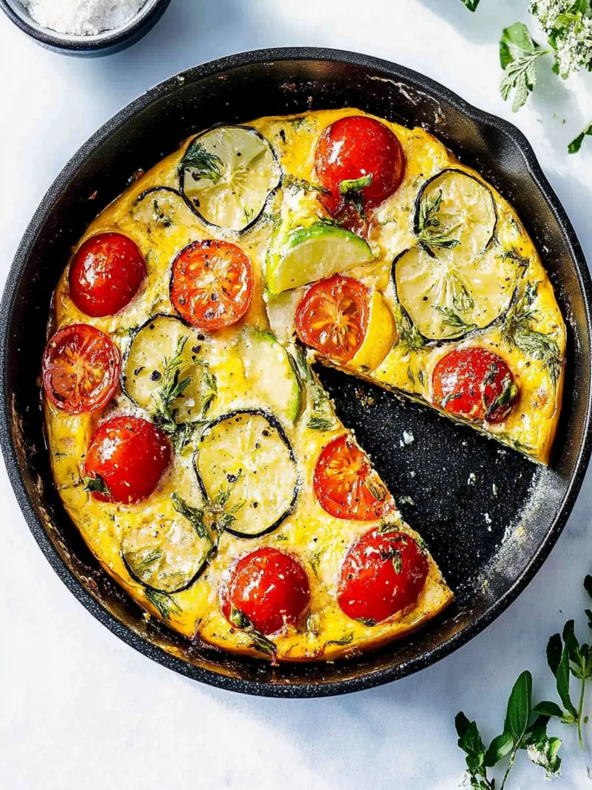 Tomaten-Zucchini-Omelett