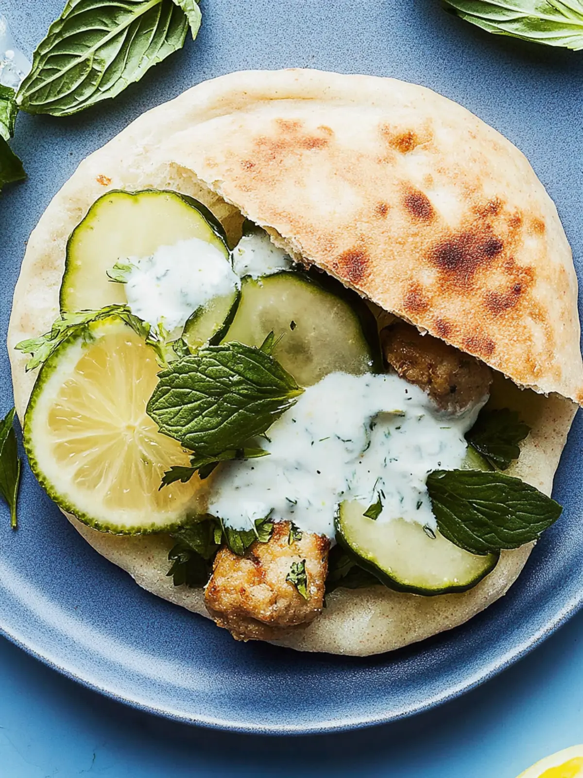 Kräuter-Hähnchen-Kofta-Fleischbällchen