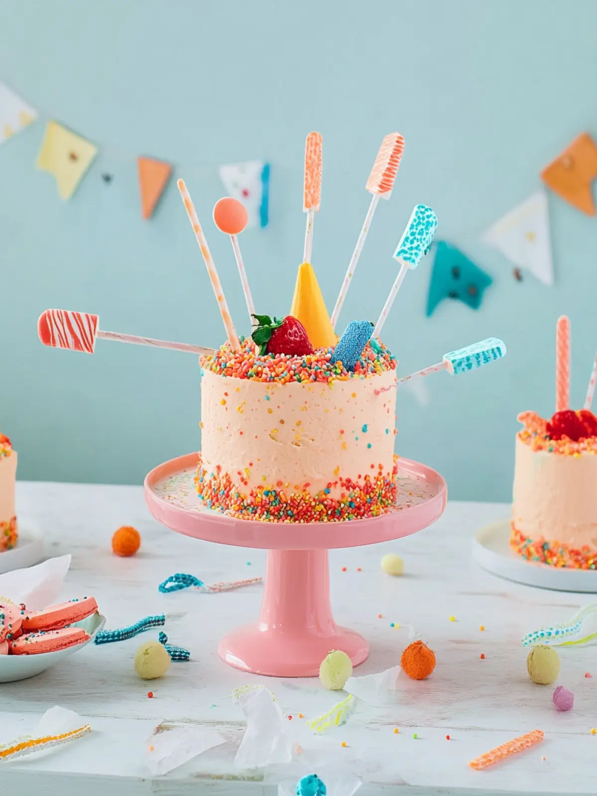 Bunte Einschulungstorte