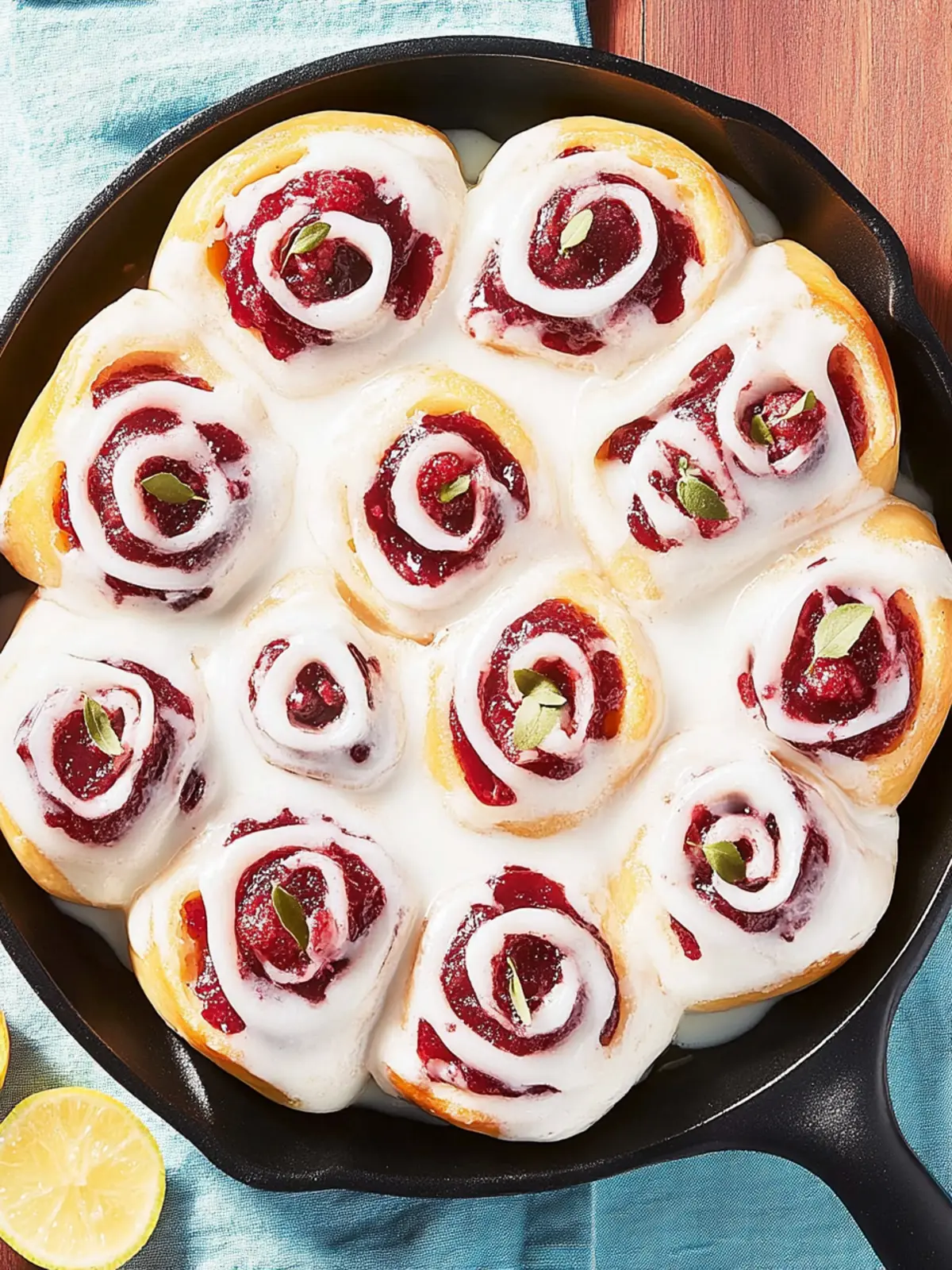 Cranberry-Zimtschnecken