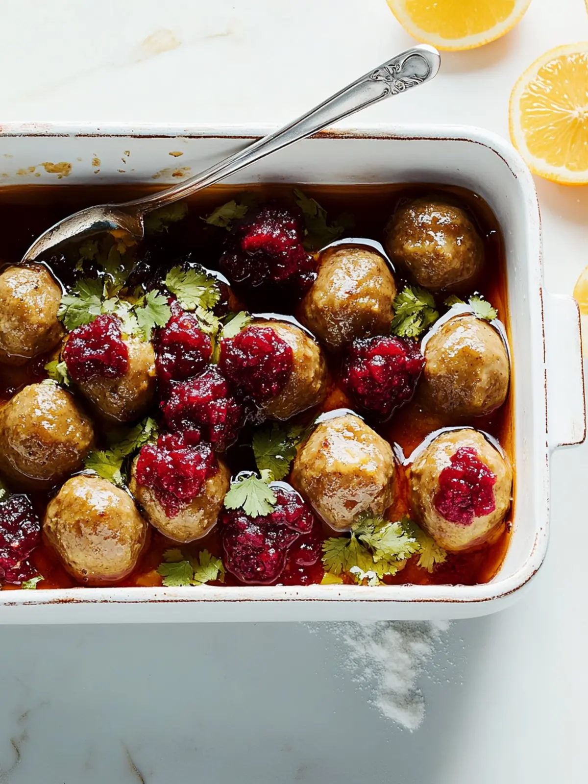 Pistachio-pomegranate meatballs – lucky food for New Year's Eve