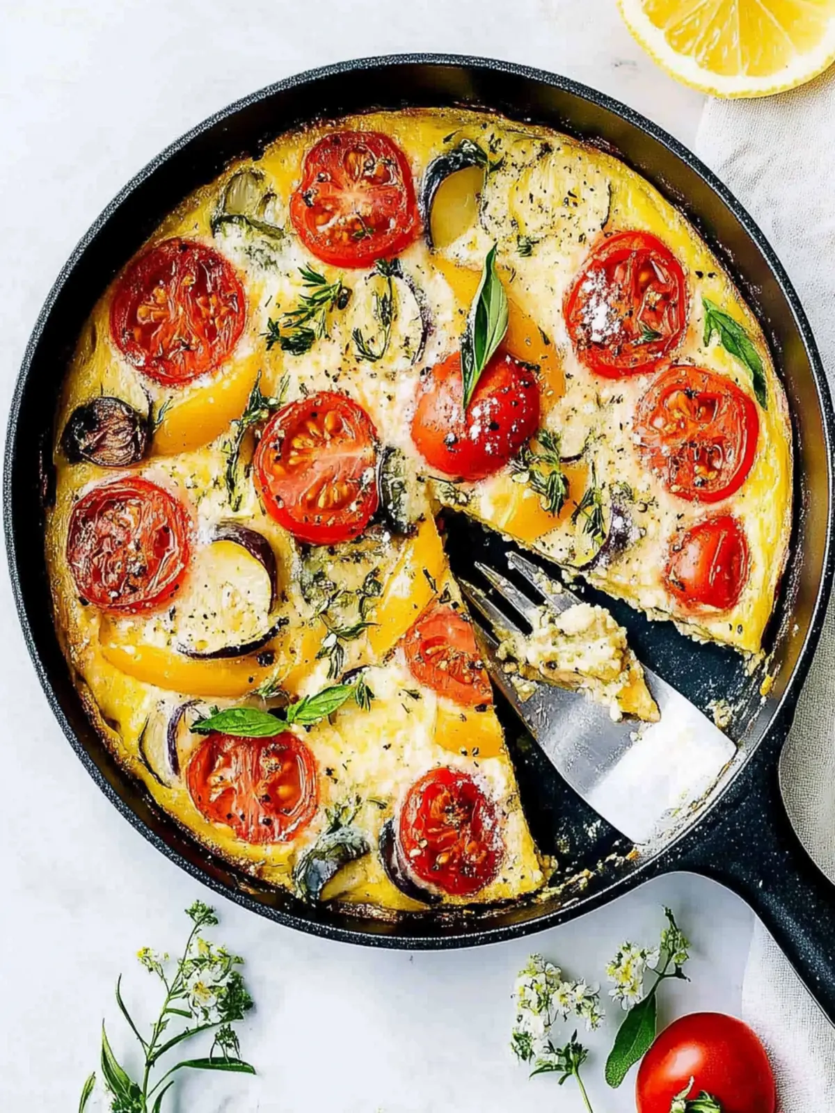 Tomaten-Zucchini-Omelett