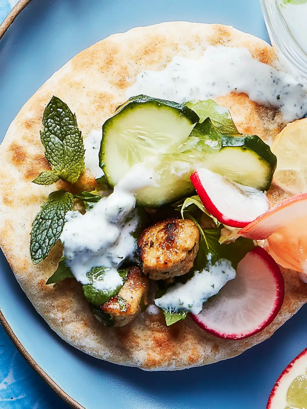 Kräuter-Hähnchen-Kofta-Fleischbällchen