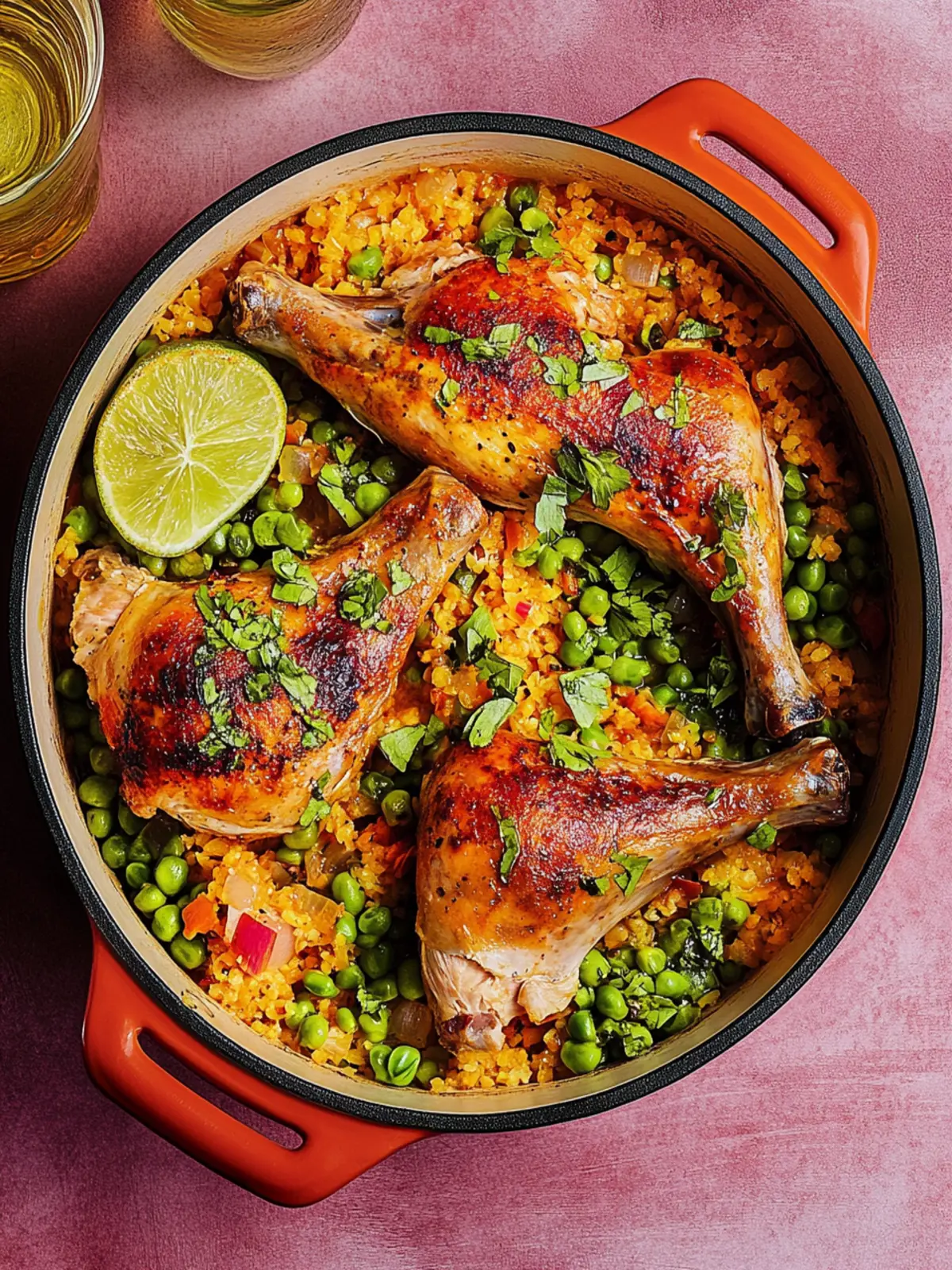 Chicken Rice Stew with Olive Gremolata