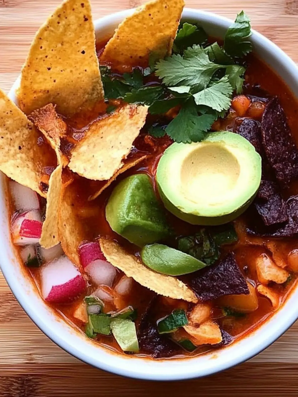 Vegane Tortillasuppe