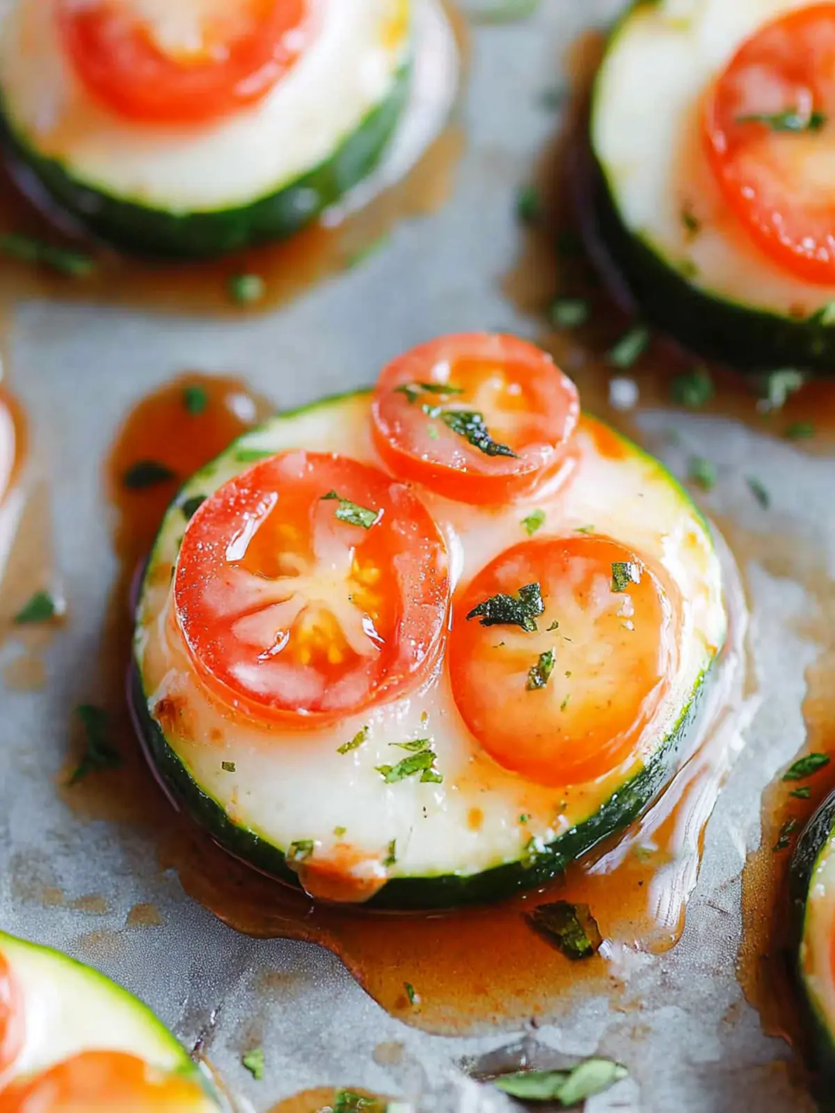 Zucchini-Pizza-Häppchen