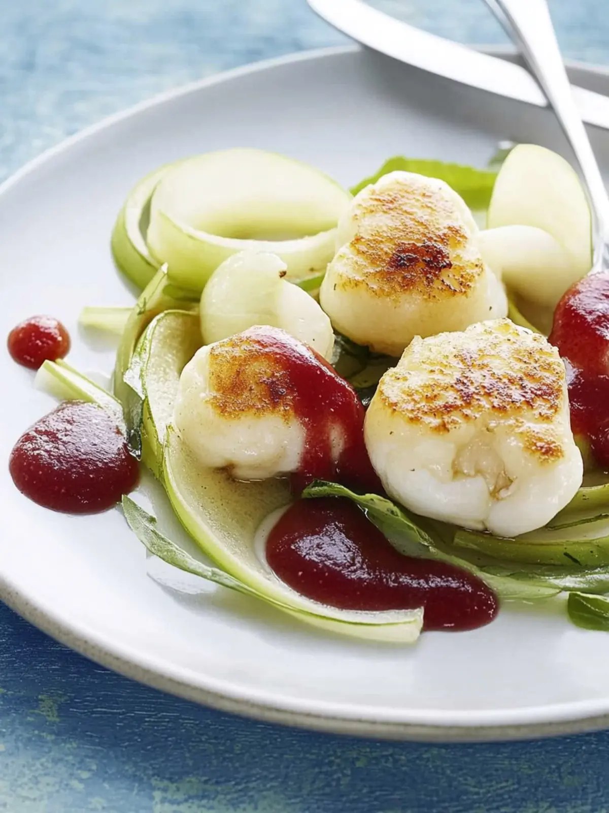 Potato-Cheese-Dumpling with Cranberry Sauce