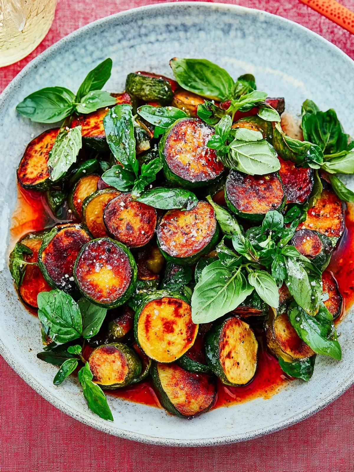 Süß-scharfe Zucchini