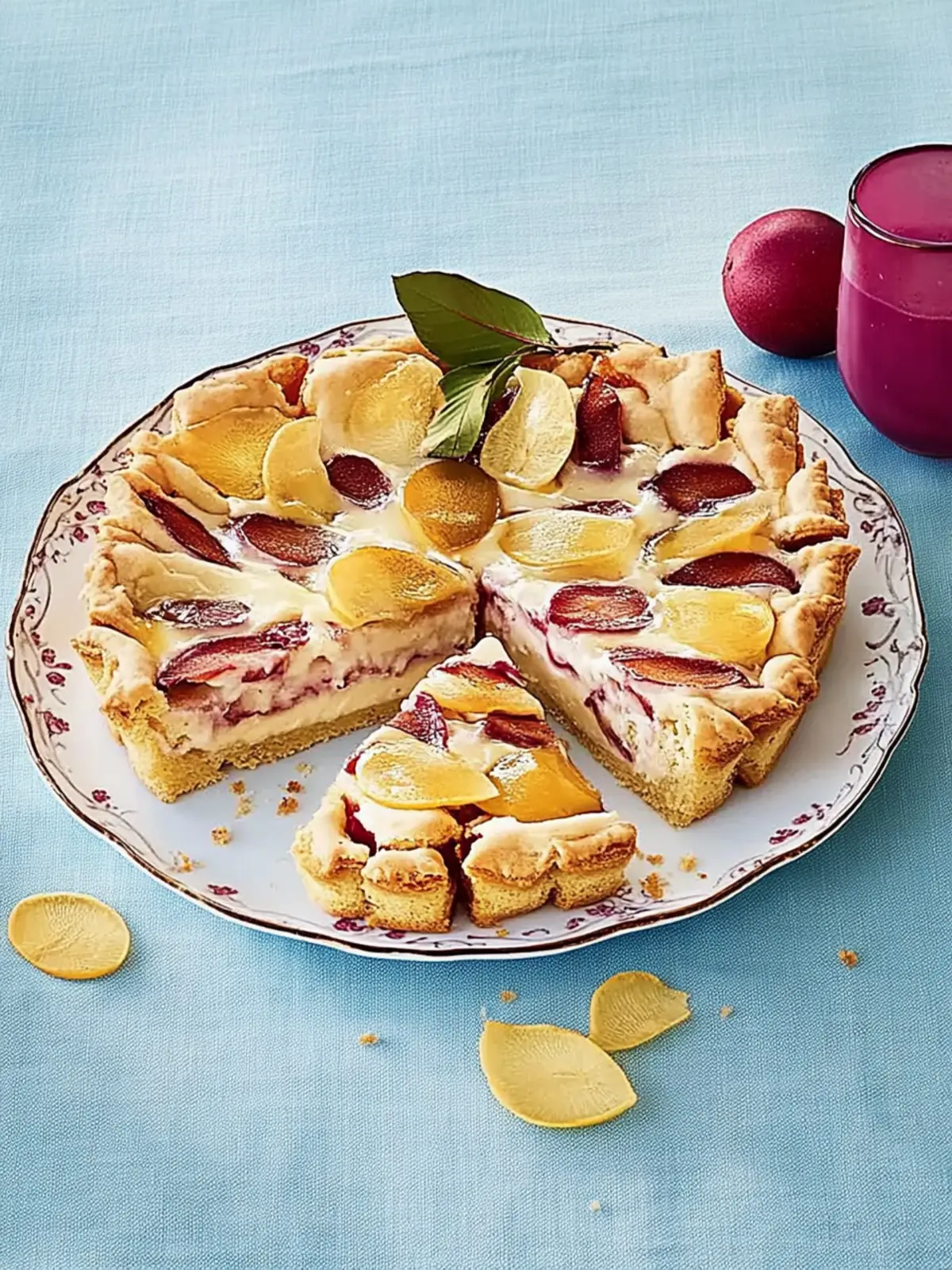 Gedeckter Zwetschenkuchen