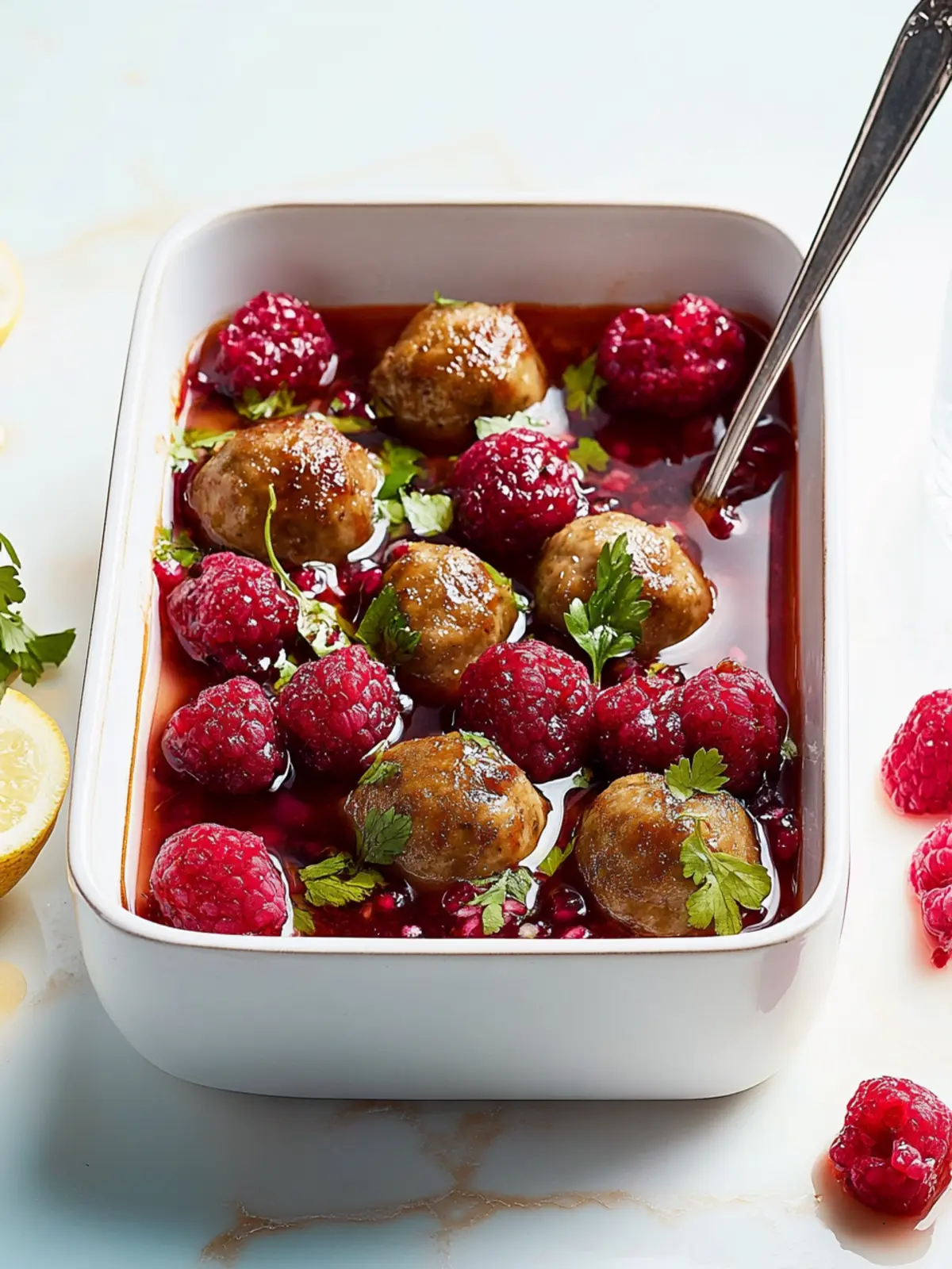Pistachio-pomegranate meatballs – lucky food for New Year's Eve