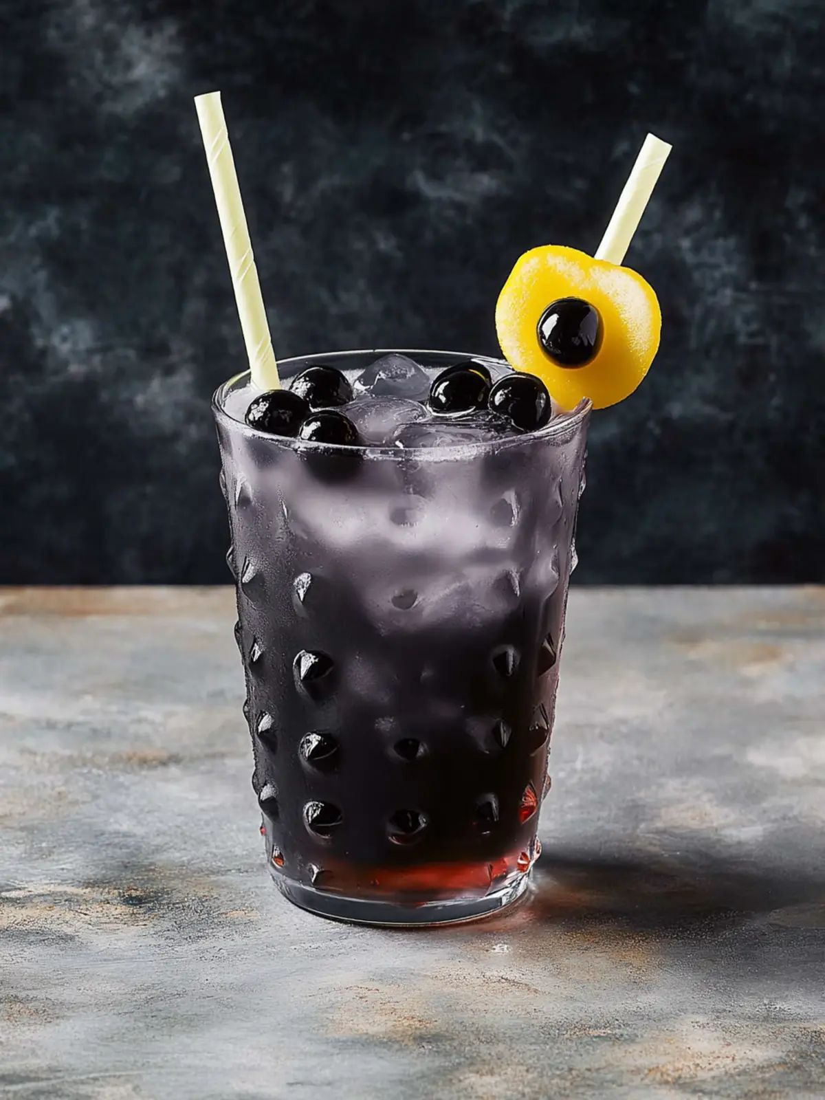 Schwarze Holzkohle-Limonade – alkoholfreie Neujahrscocktails