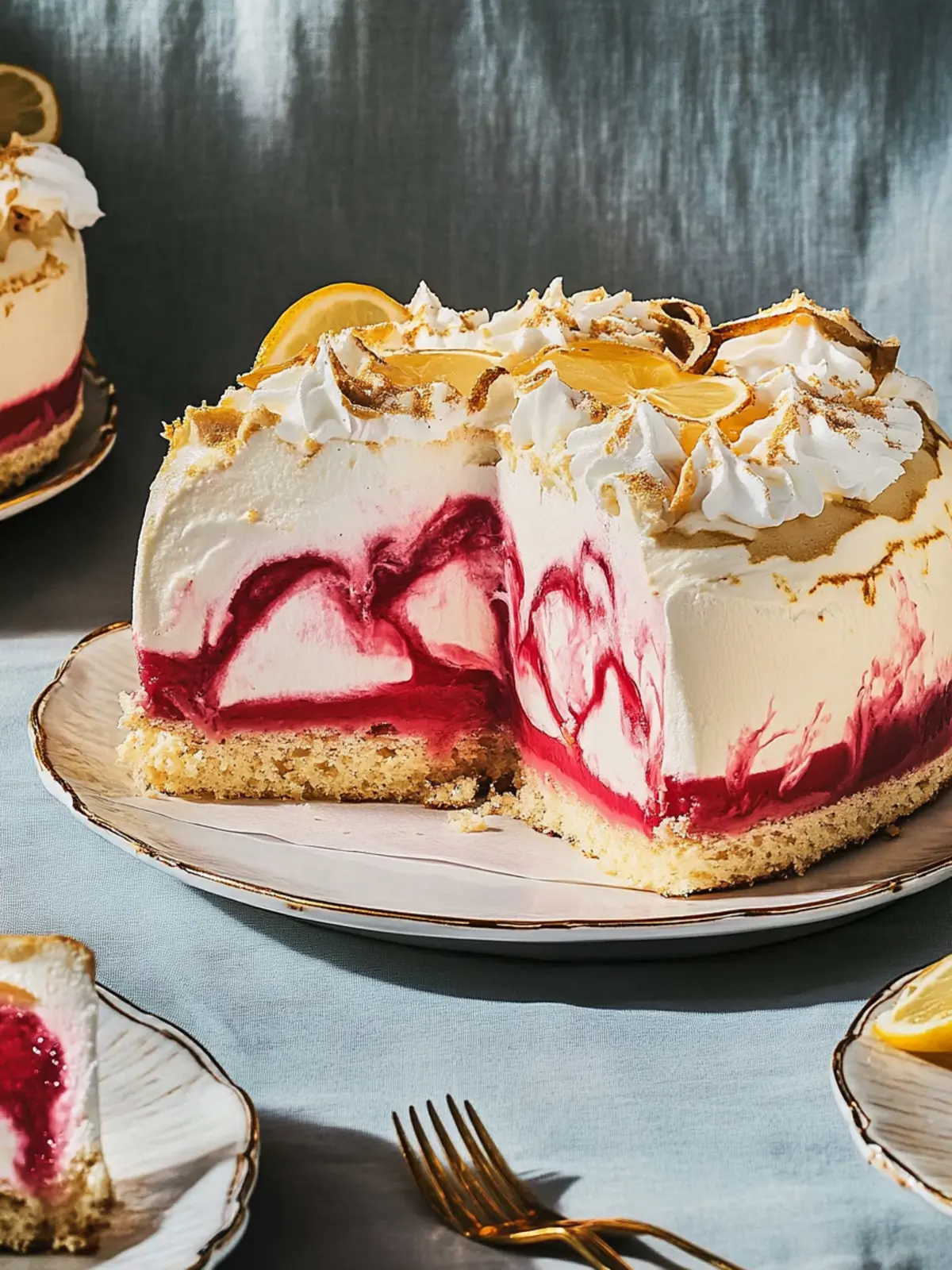 Cranberry-Pistazien-Baked-Alaska – Festtagsdessertrezepte für Neujahr