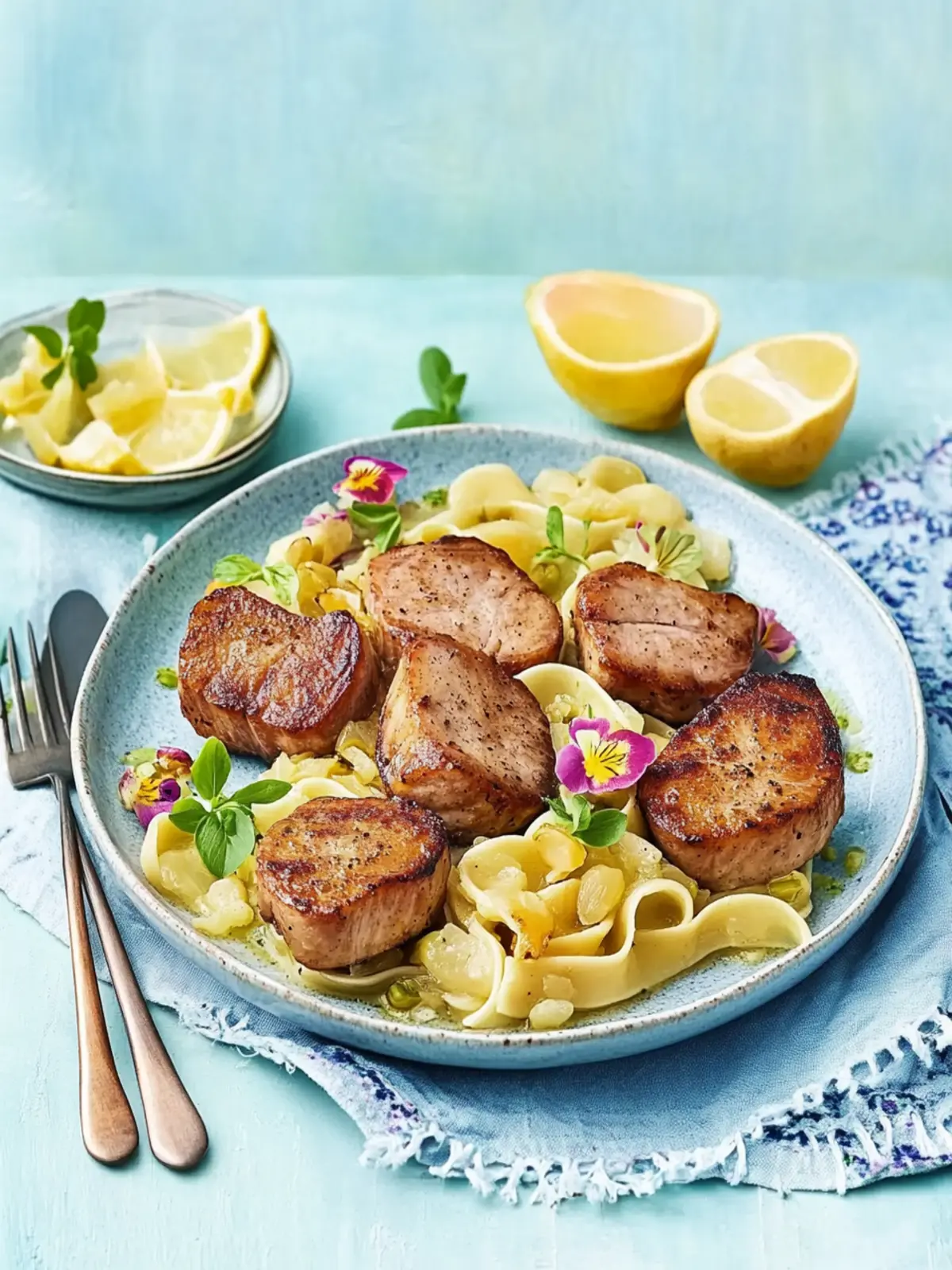 Schweinemedaillons in Pilzrahm zu Spätzle