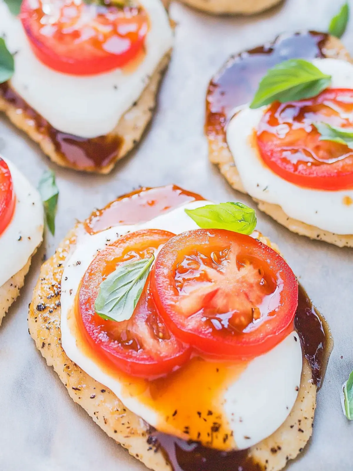 Gebackenes Caprese-Hähnchen