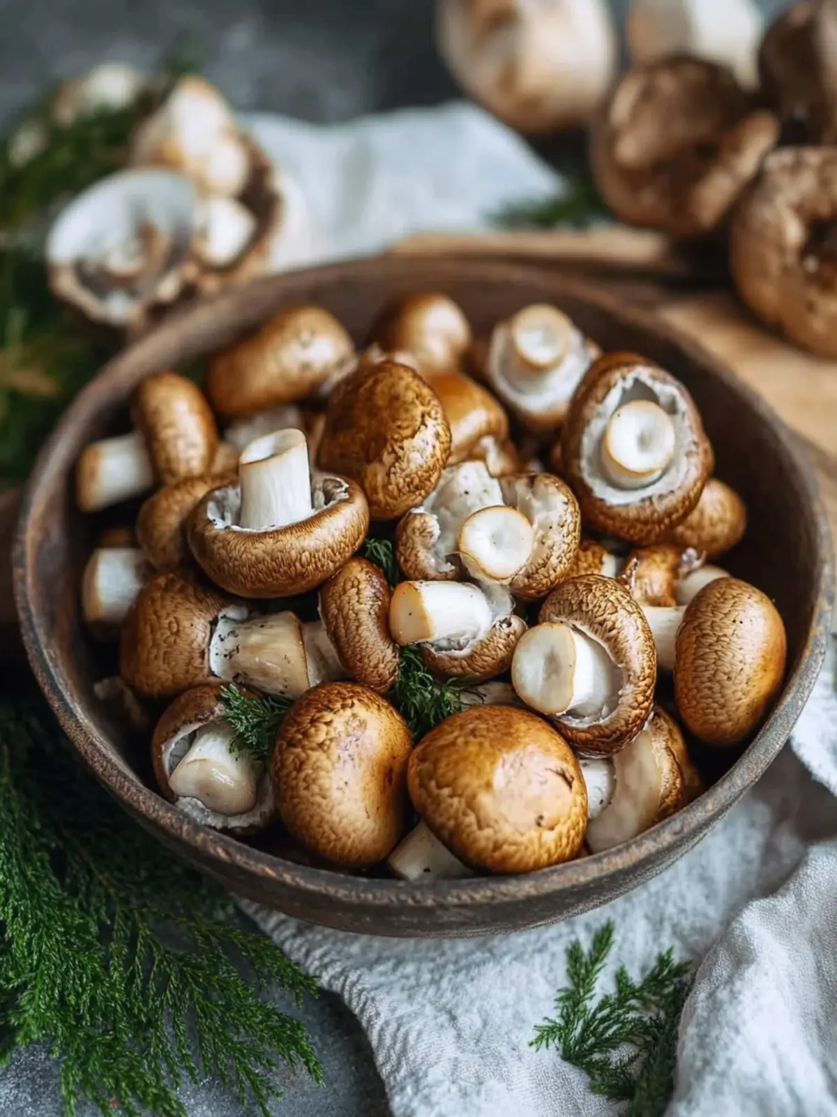 Mushrooms from the hot air fryer - just like at the Christmas market